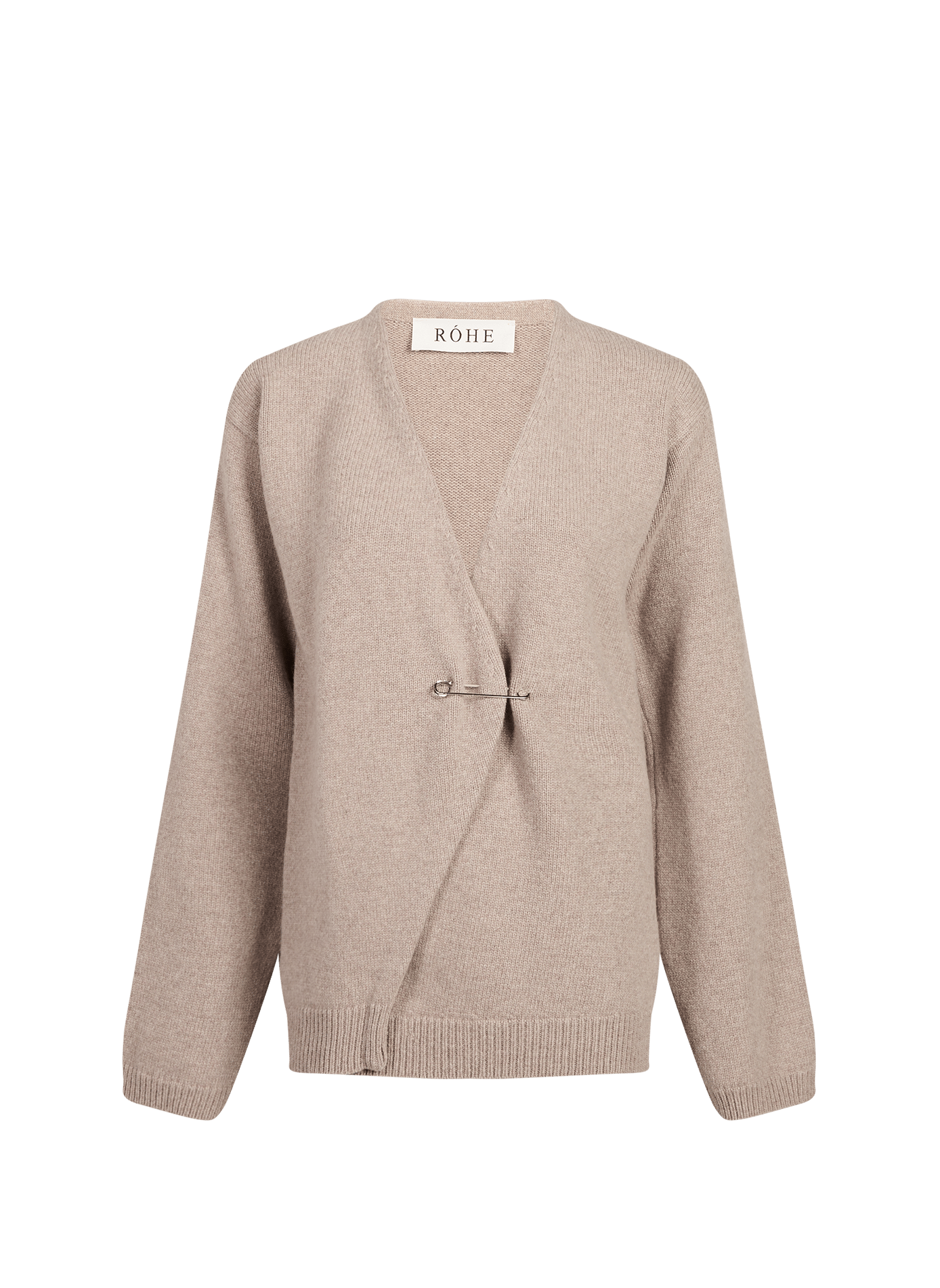 Wool and cashmere cardigan ROHE FRAMES Beige