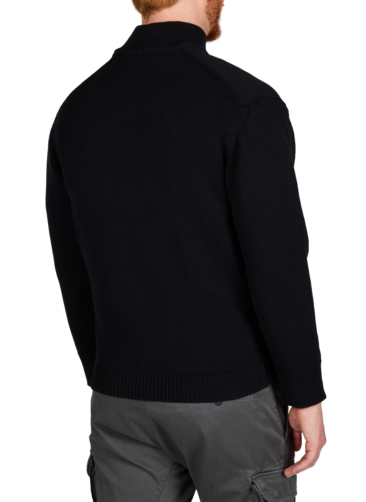 Ribbed cardigan with removable inner vest CP COMPANY Blue