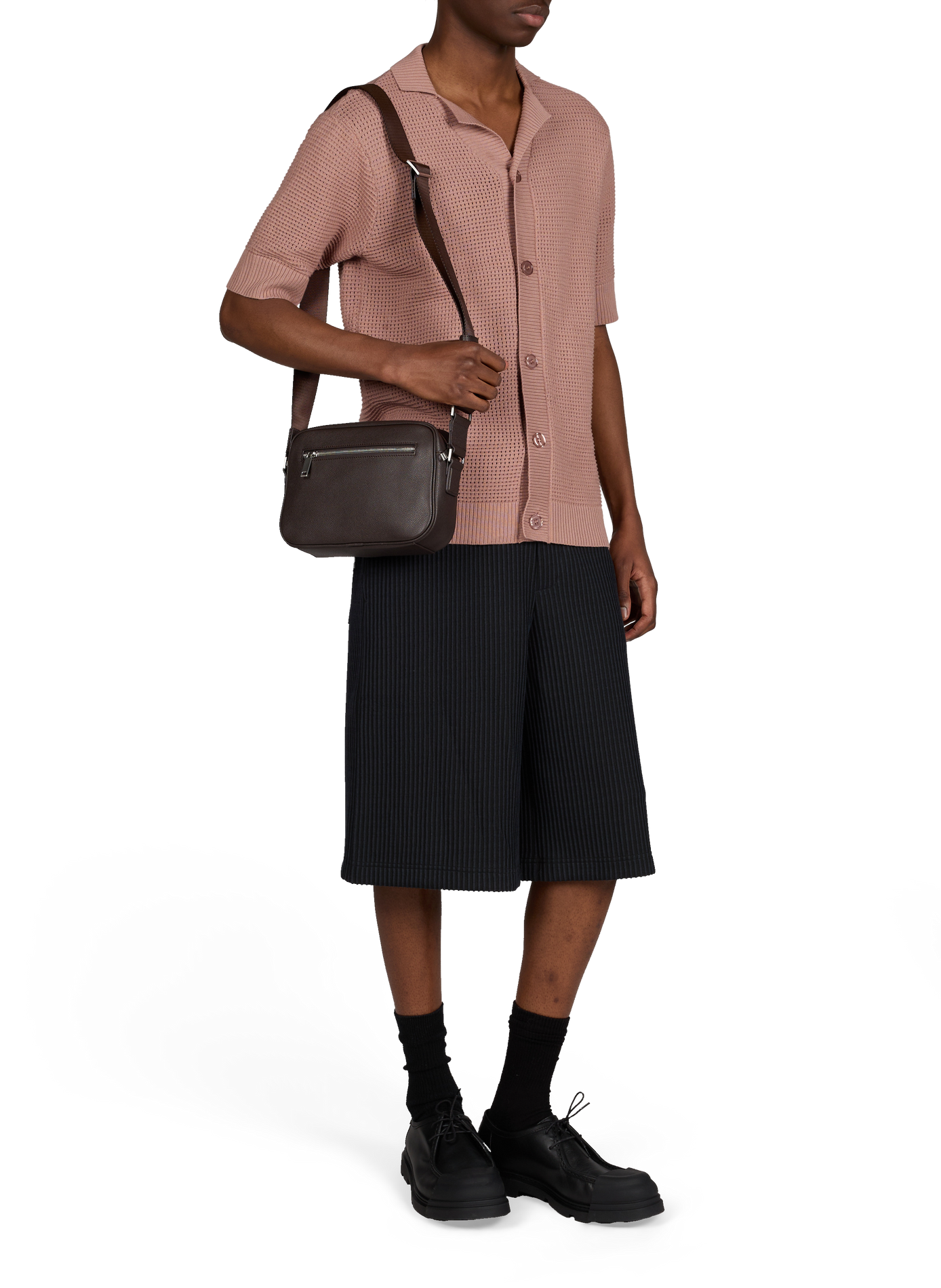 Short à rayures MINIMUM Noir