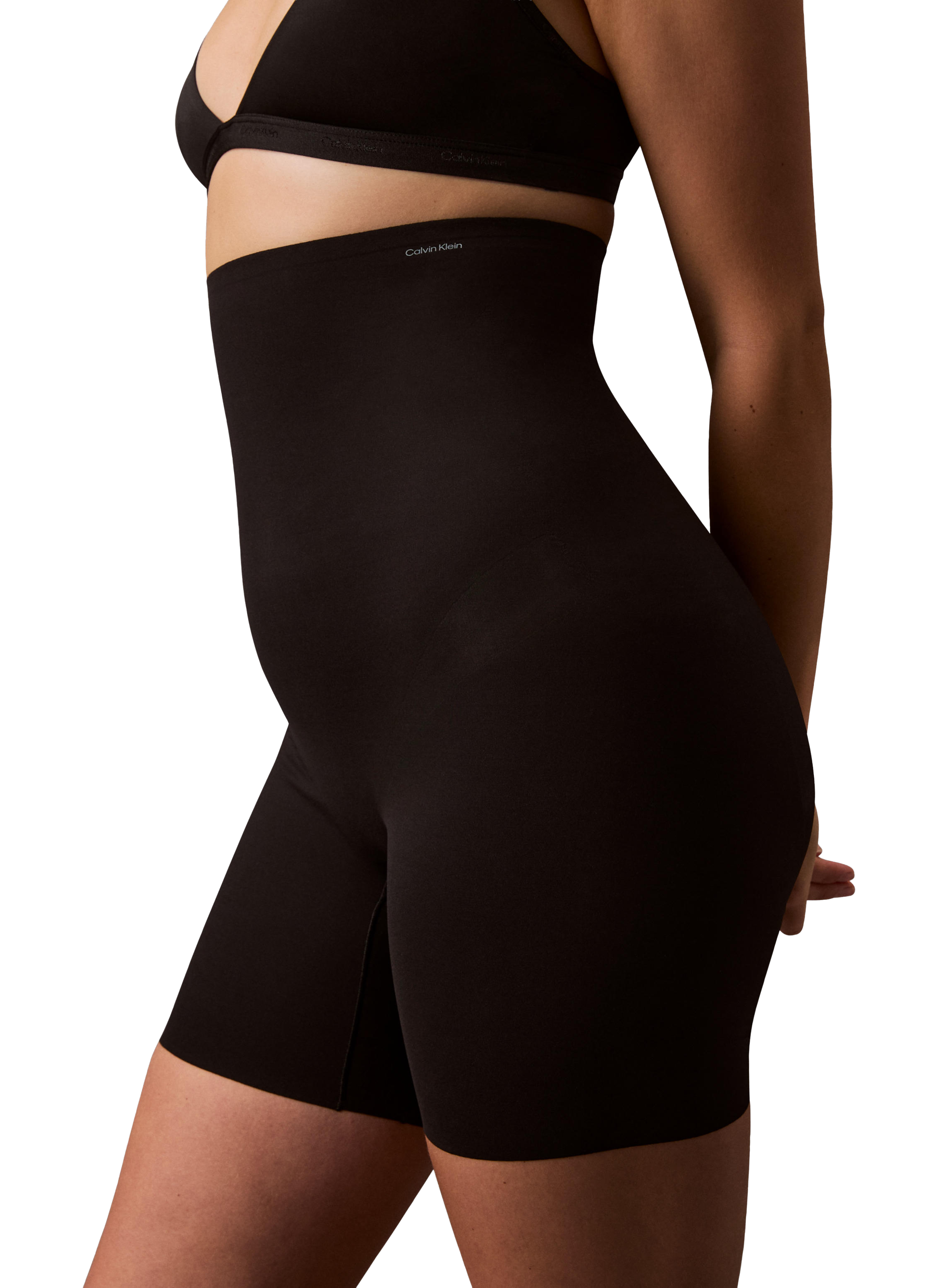 High-waisted shapewear shorts CALVIN KLEIN Black