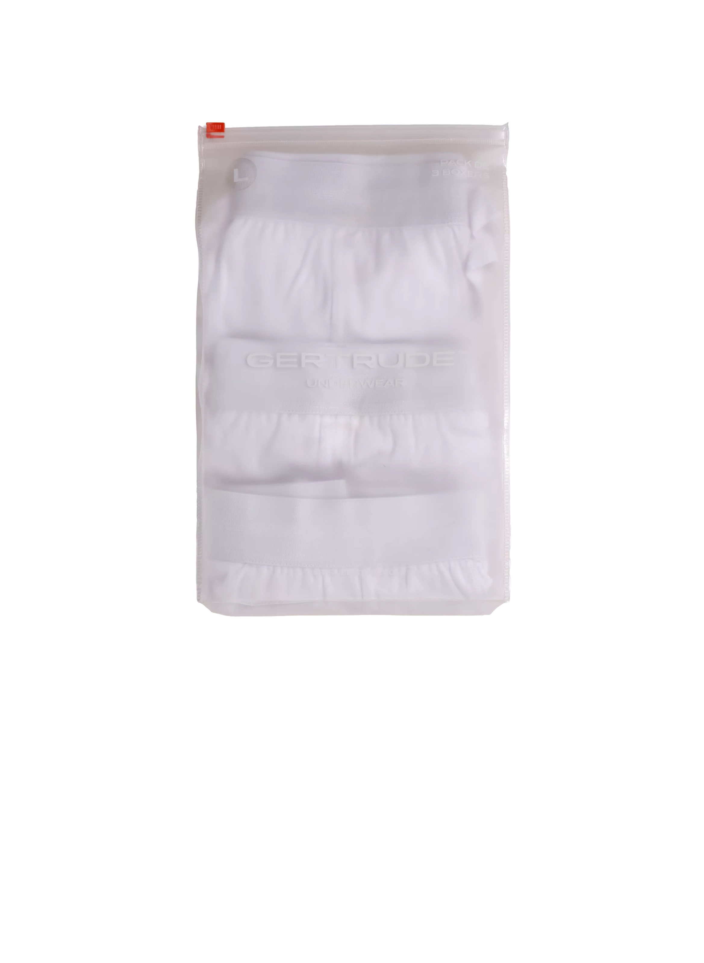 Lot de 3 boxers Jonas en coton mélangé GERTRUDE ET GASTON Blanc