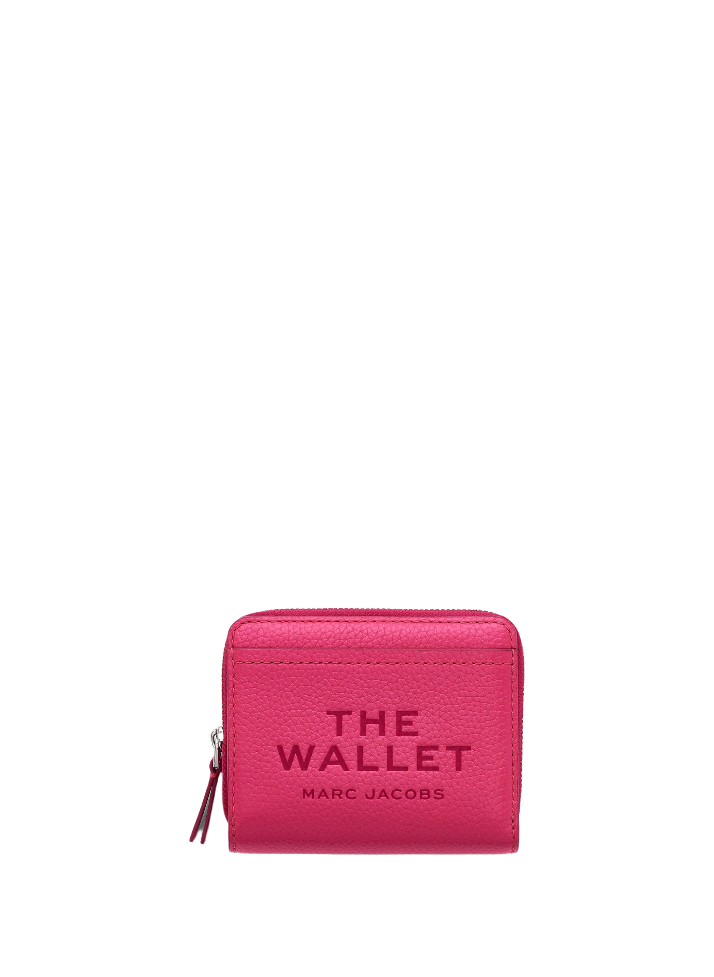 Small leather wallet The Leather Mini Compact Wallet Raspberry pink