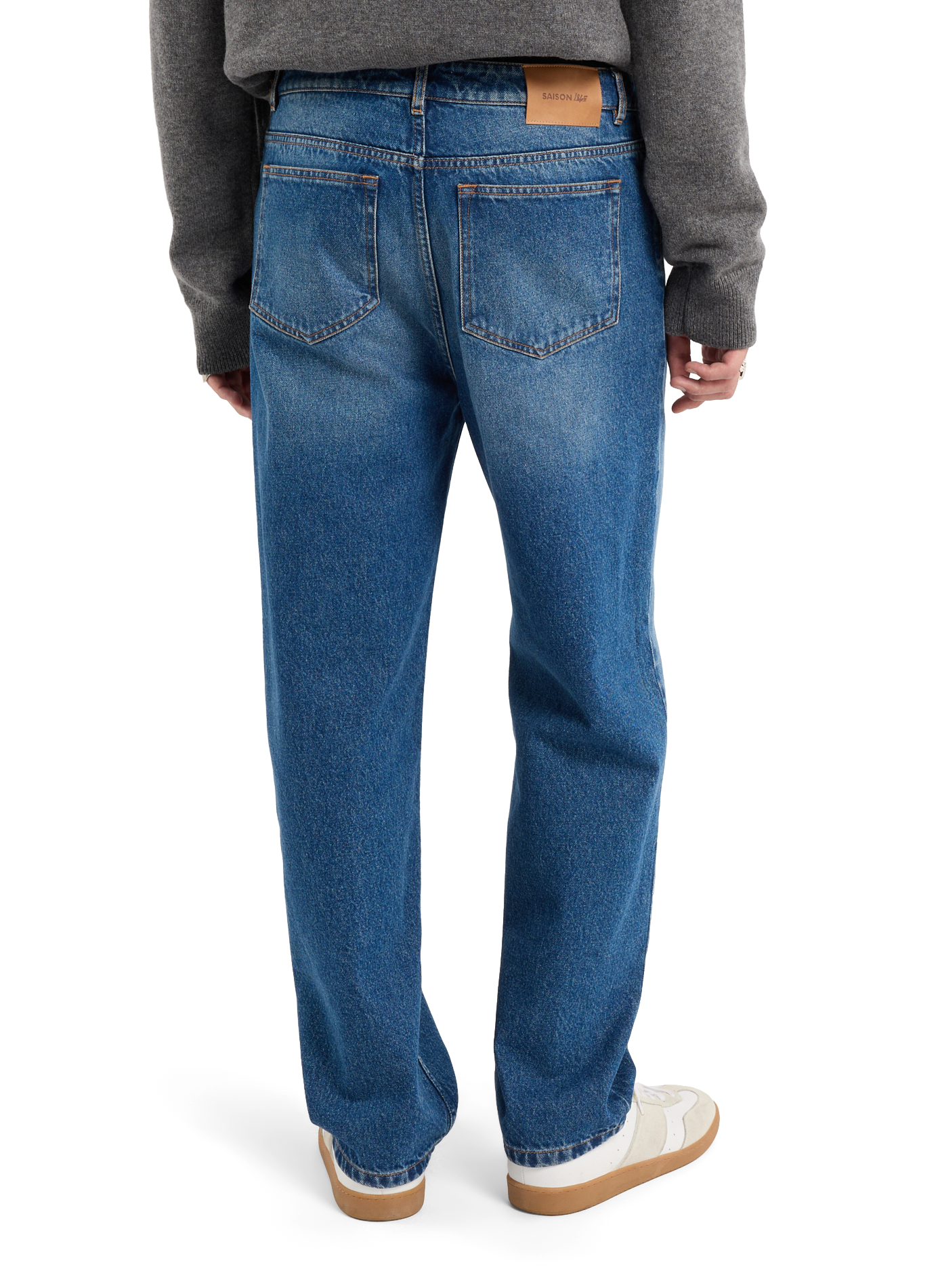 Pantalón BETA lavado en algodón SAISON 1865 Azul