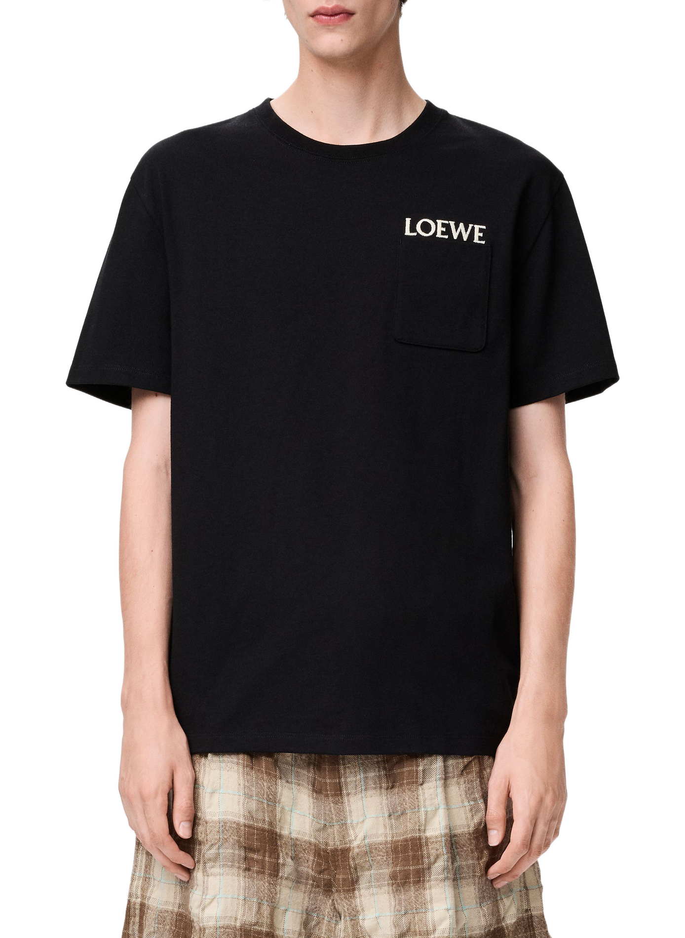 T-shirt décontracté en coton LOEWE Noir