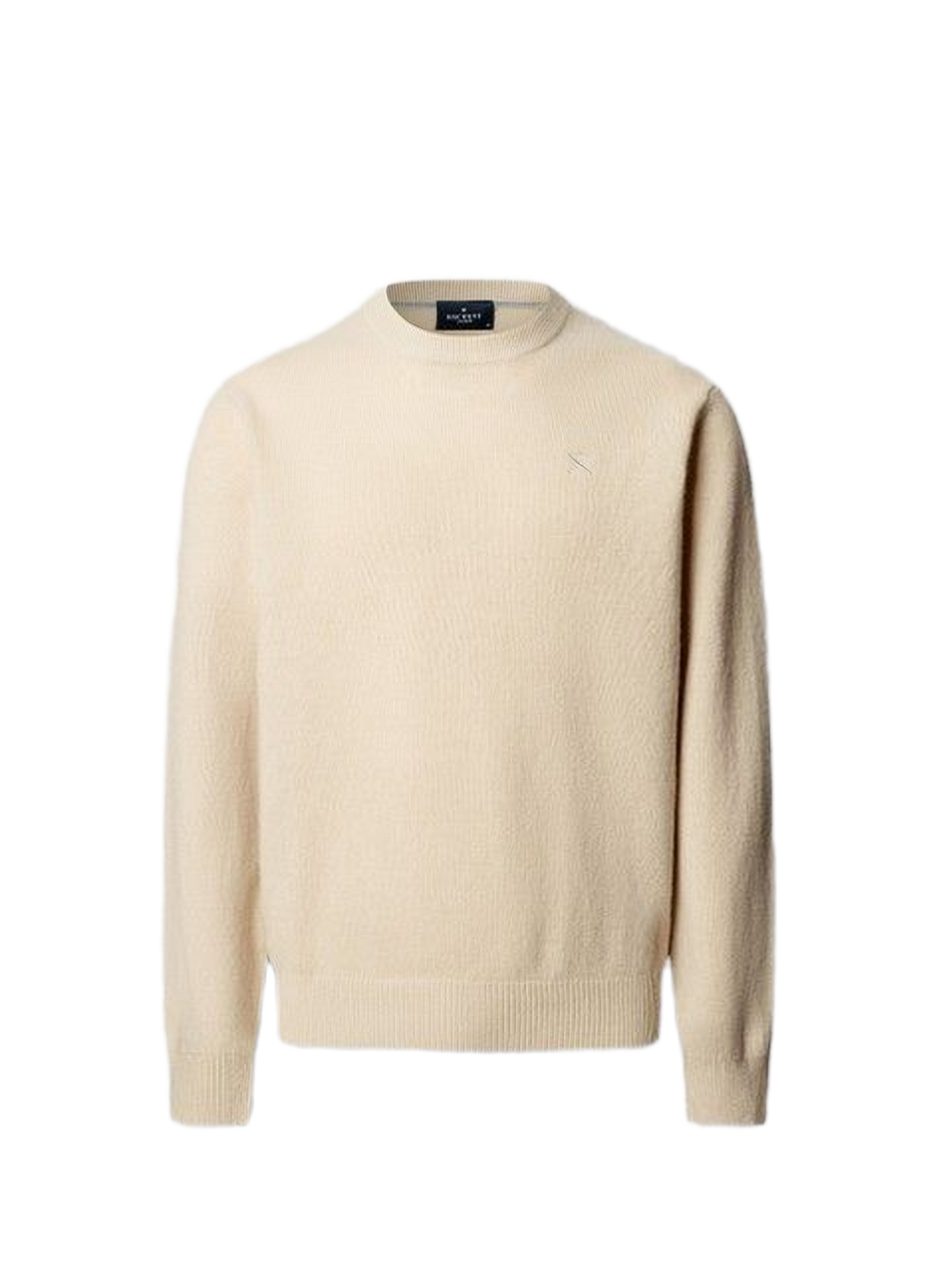 Pull droit en laine HACKETT Beige
