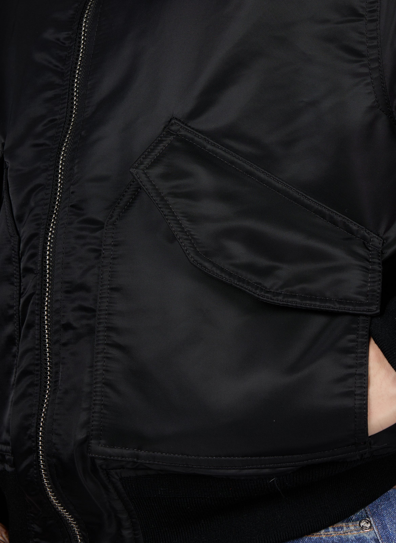 Weites Bomberjacke mit Logo SCHOTT Schwarz