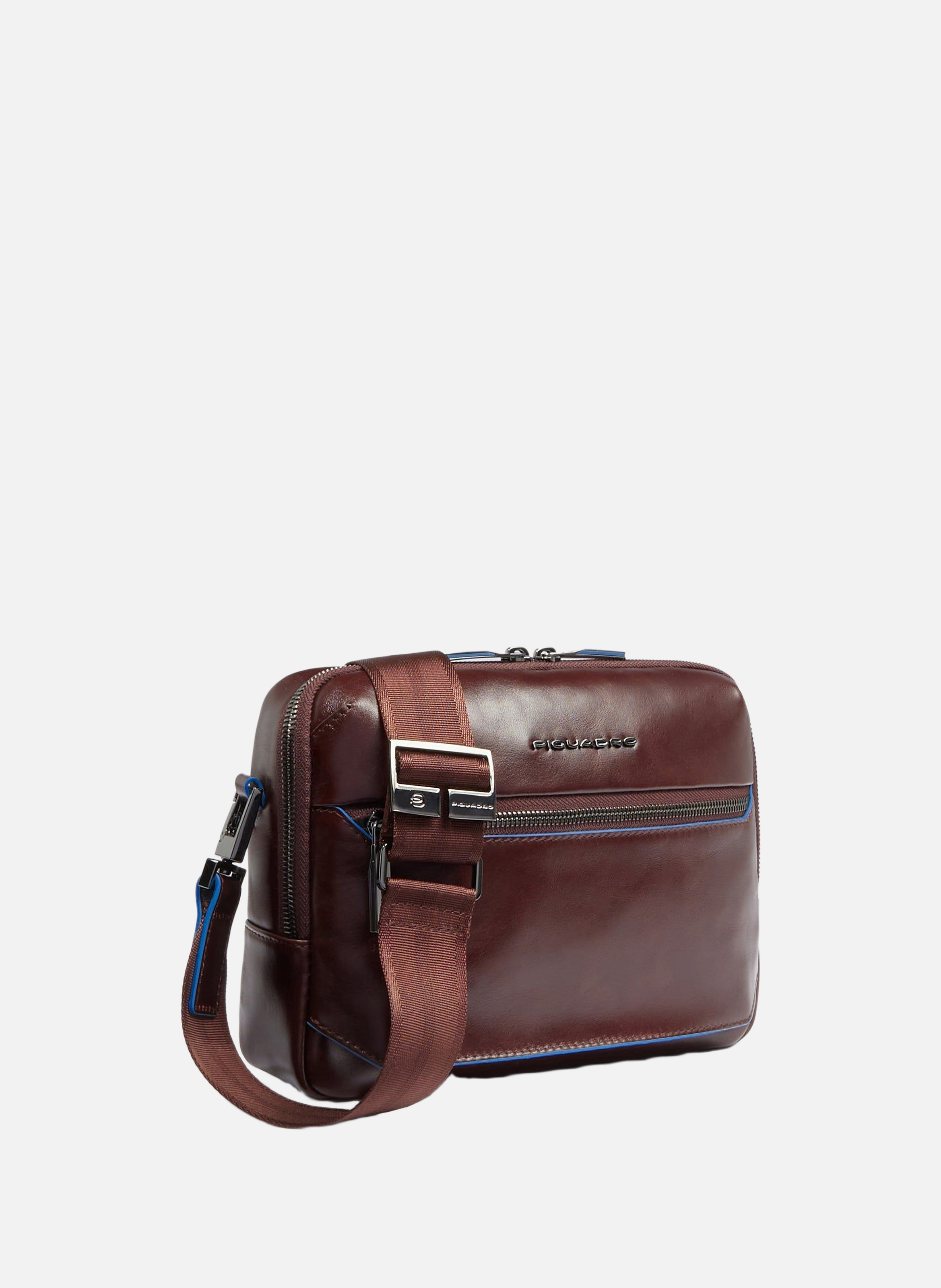 Men's crossbody bag for ipad®mini PIQUADRO Brown