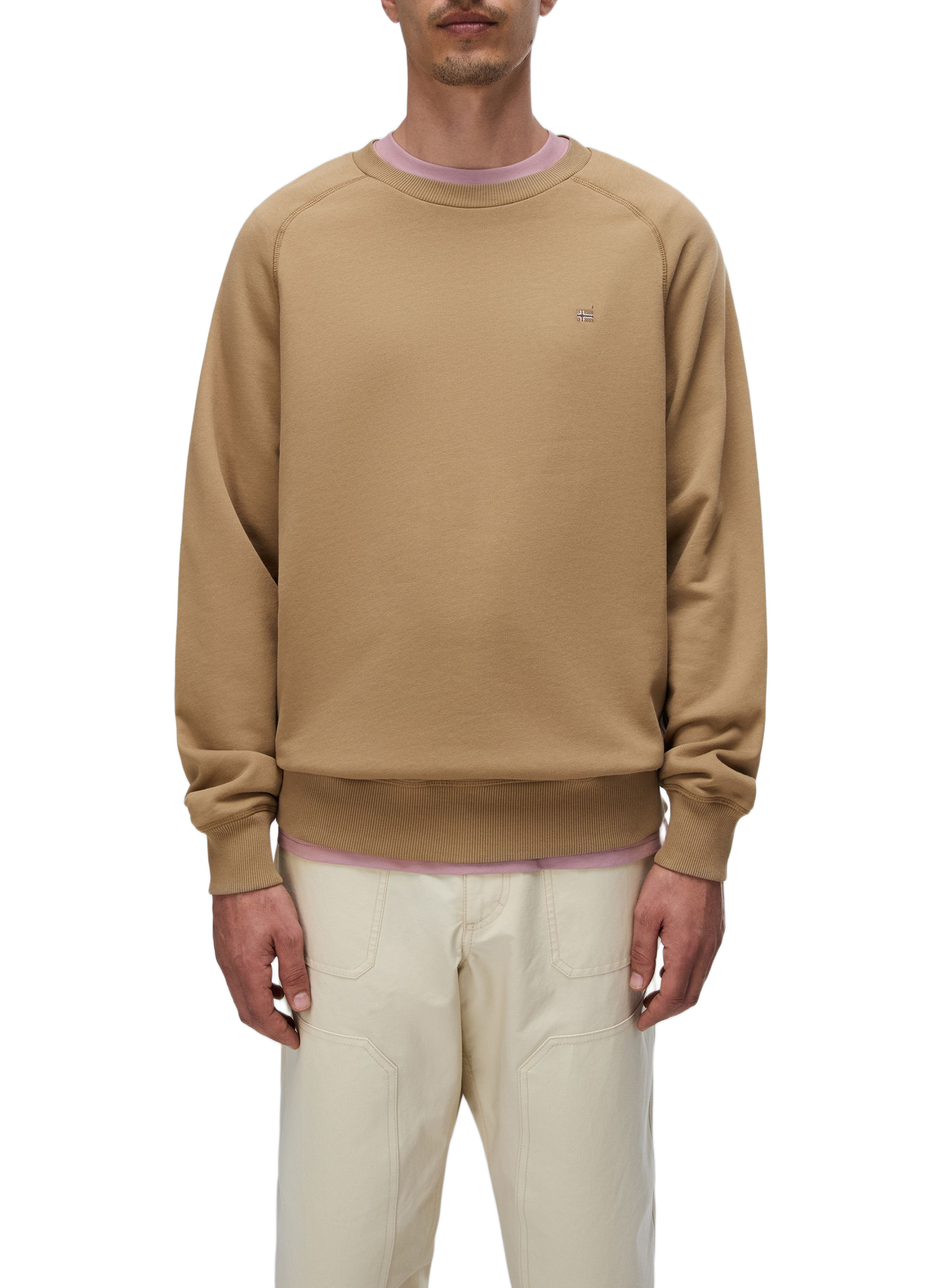 Cotton sweatshirt NAPAPIJRI Brown