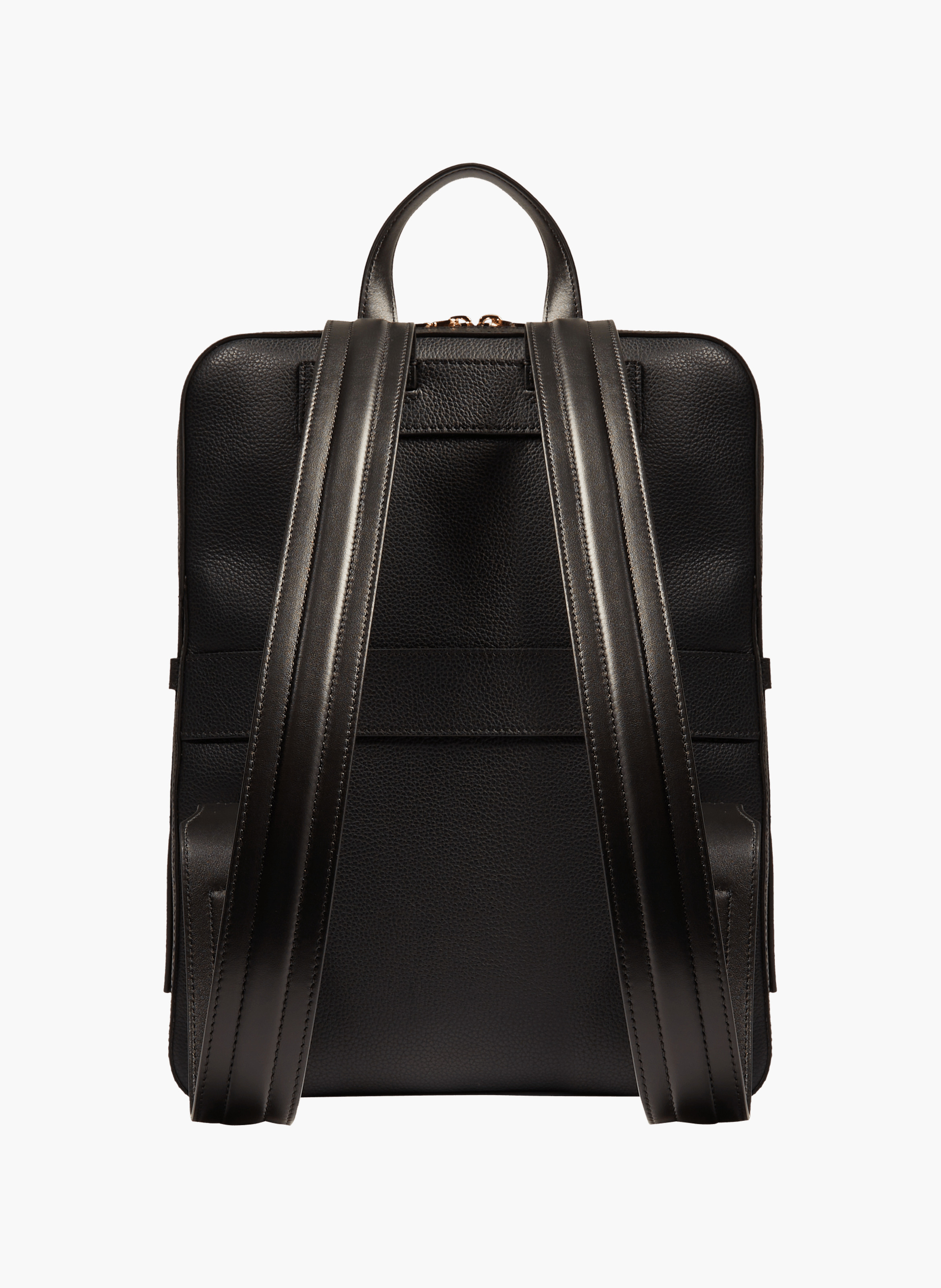Sac à dos zippé 14' enveloppe de lancel en cuir LANCEL Noir