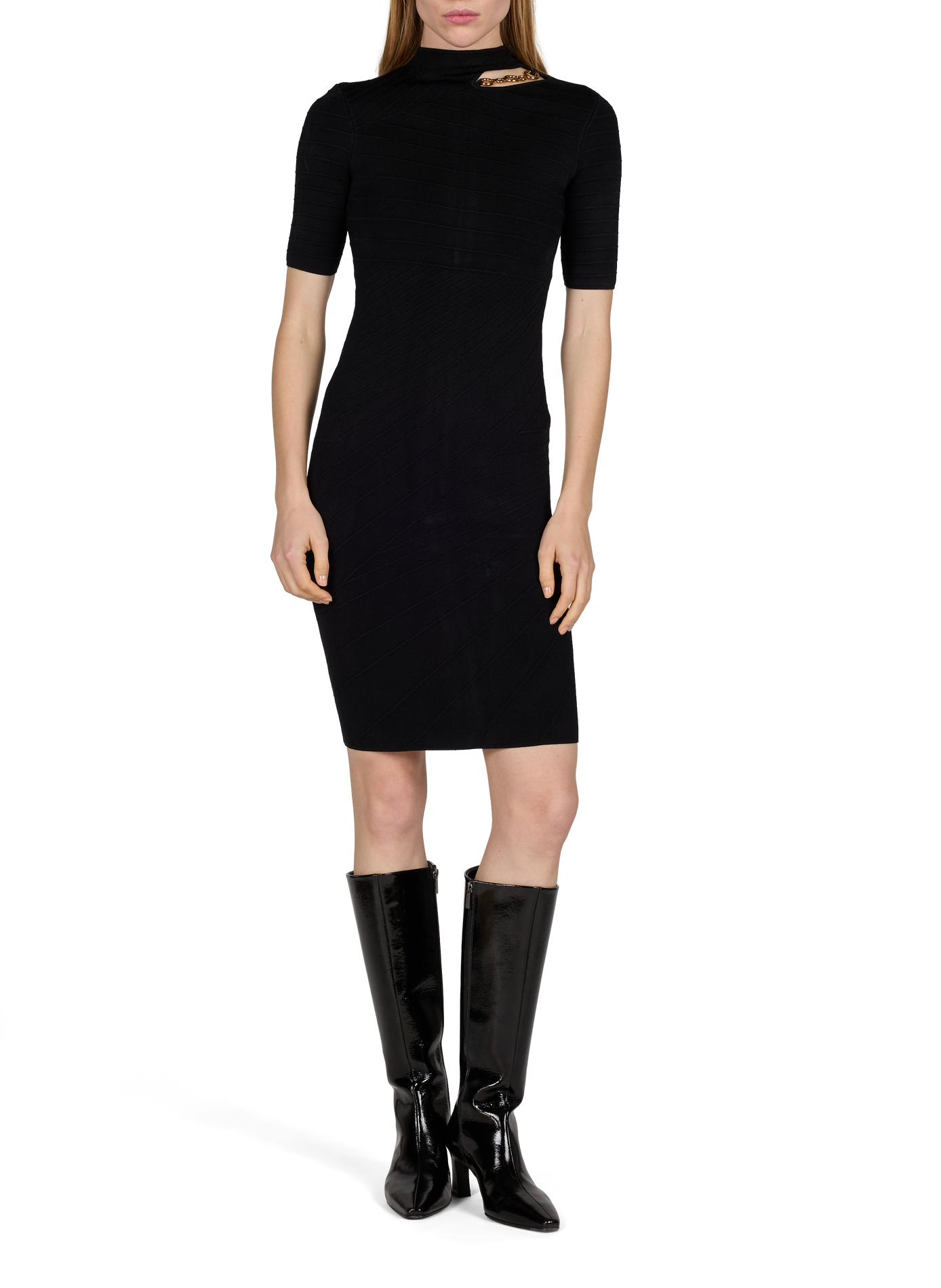 KAEDA plain fitted dress GUESS Black