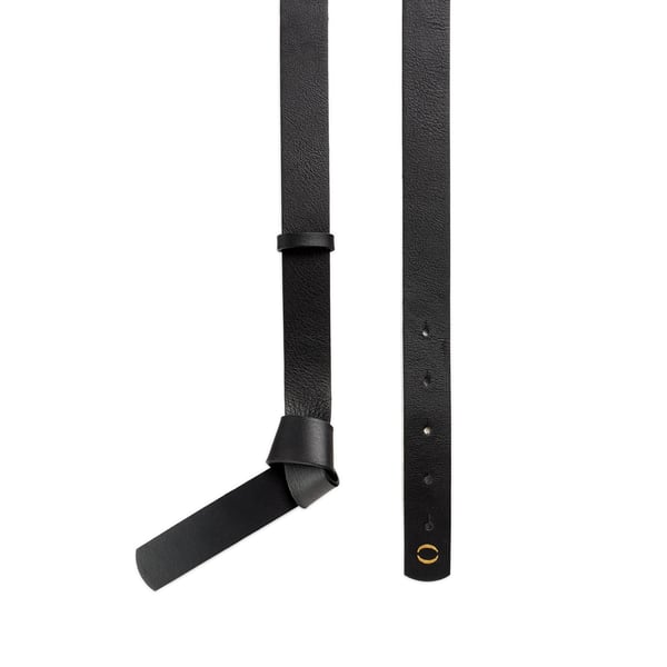 Ceinture la Nouée 25 en cuir