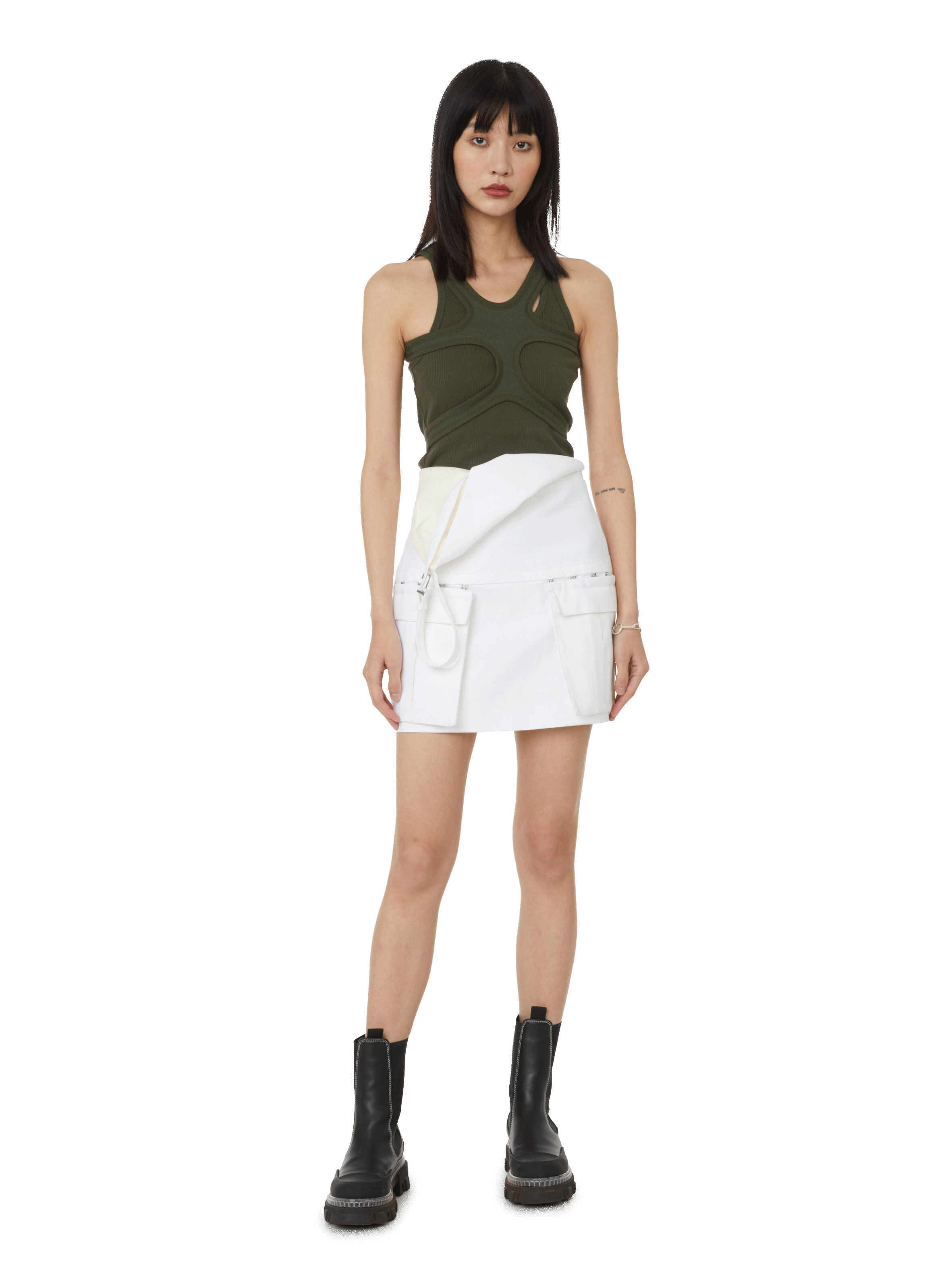 Débardeurs avec empiècements DION LEE Vert