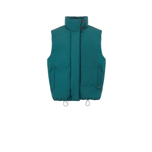 Levi's Waterproof Padded Gilet In Green
