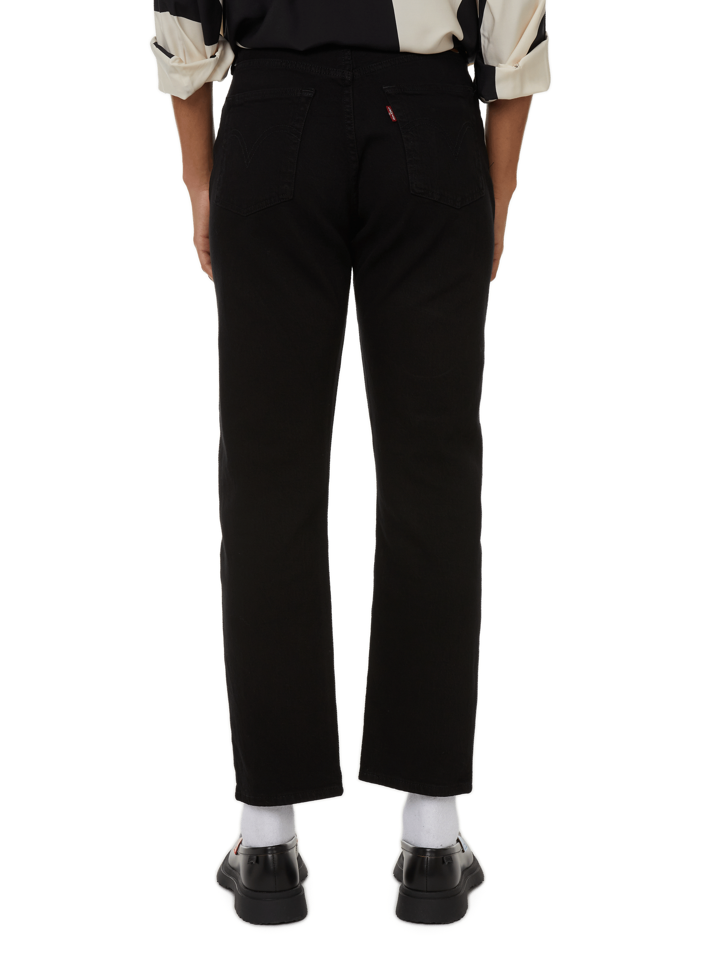 501 high-waisted jeans Black