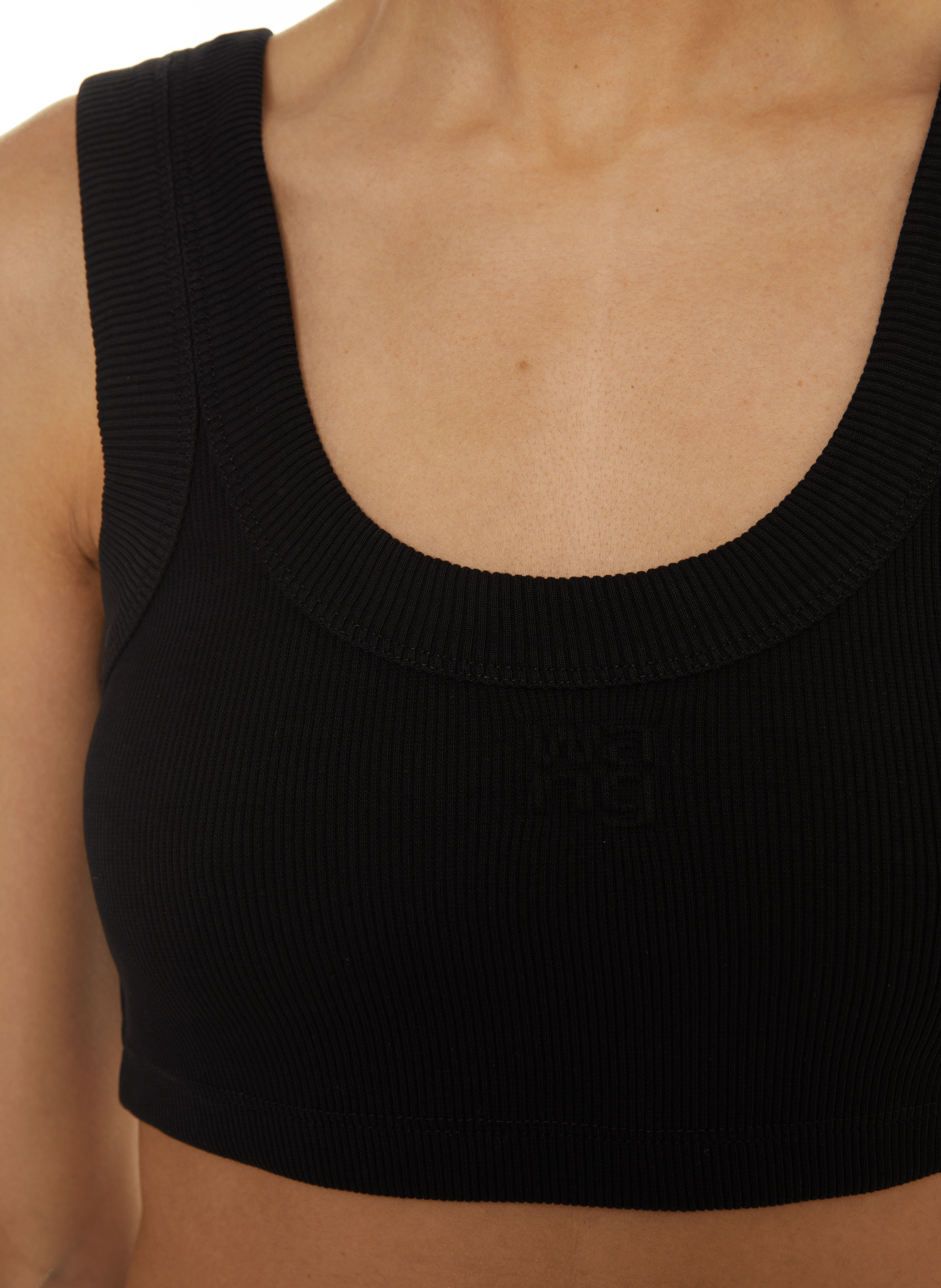 Brassière côtelé ALEXANDER WANG Noir