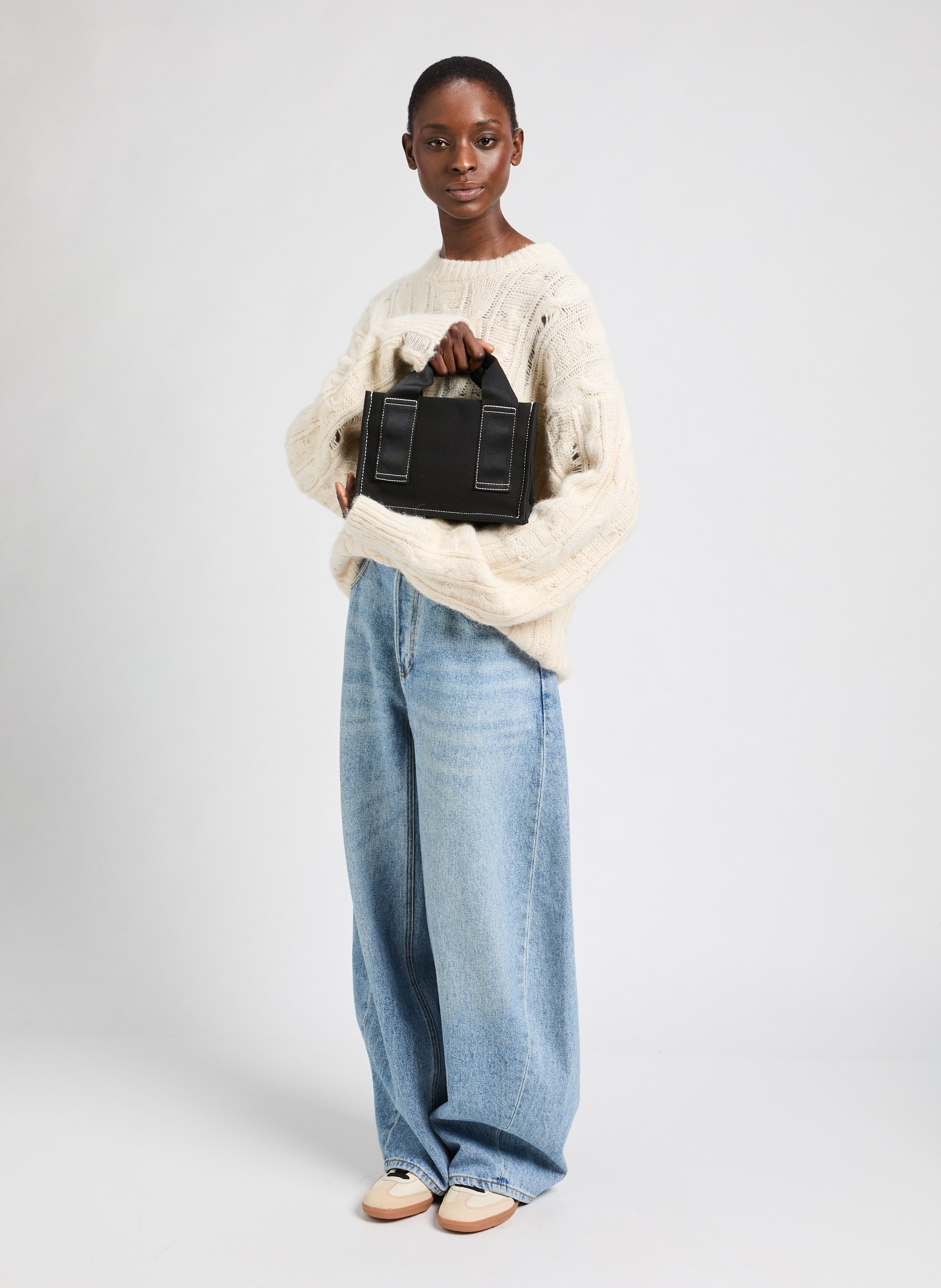 Petit sac cabas SABETTYS BAG MINI  SAMSOE SAMSOE Noir