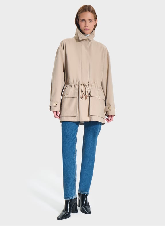 Imperméable beige droit - tama Beige by ZAPA ZAPA Imperméable beige droit - tama Beige
