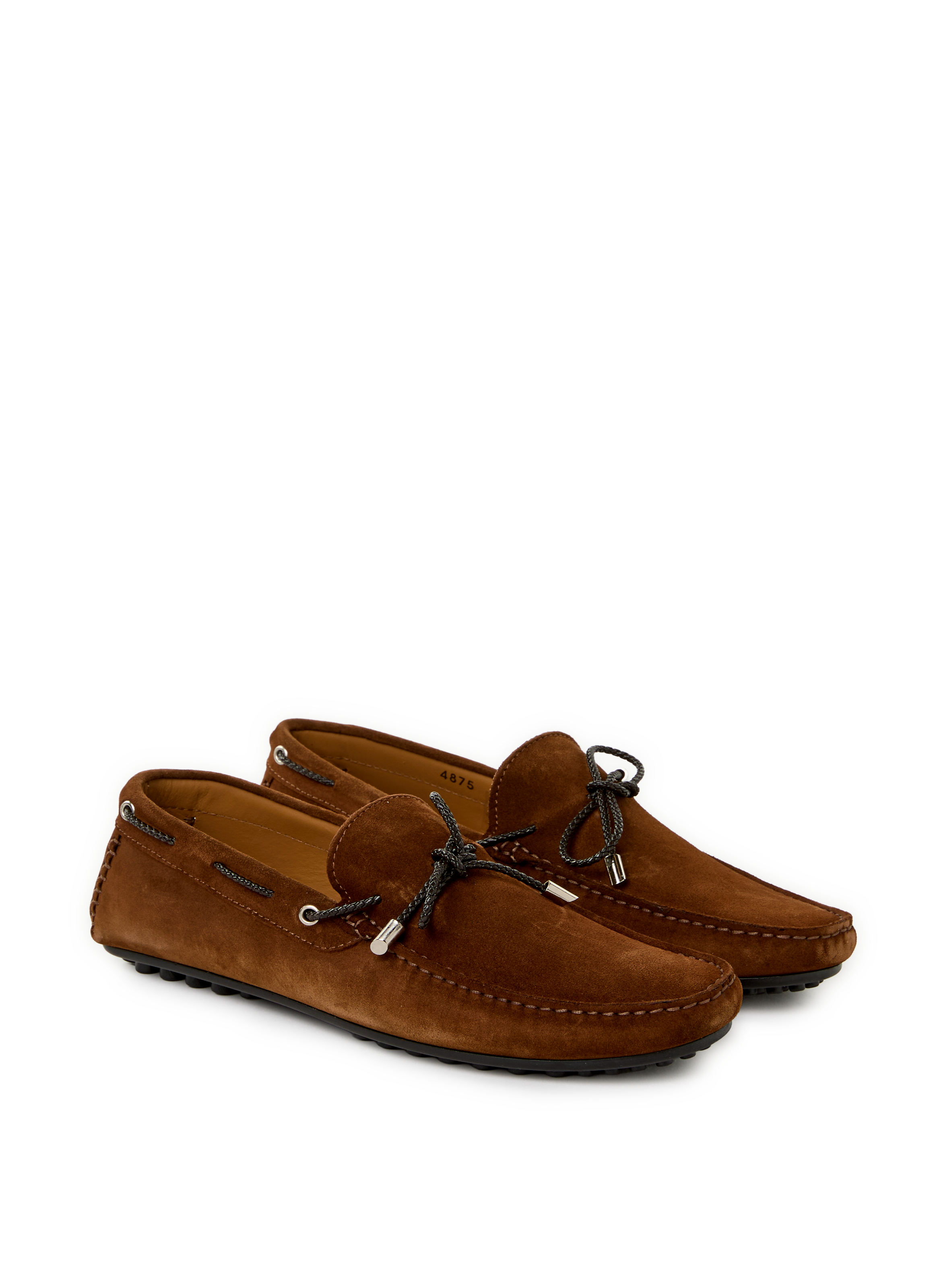 Suede leather tassel loafers SAISON 1865 Brown
