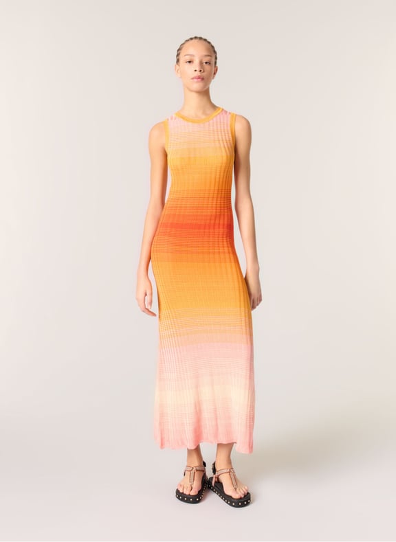 Robe longue sans manches dégradée Orange by MAJE MAJE Robe longue sans manches dégradée Orange