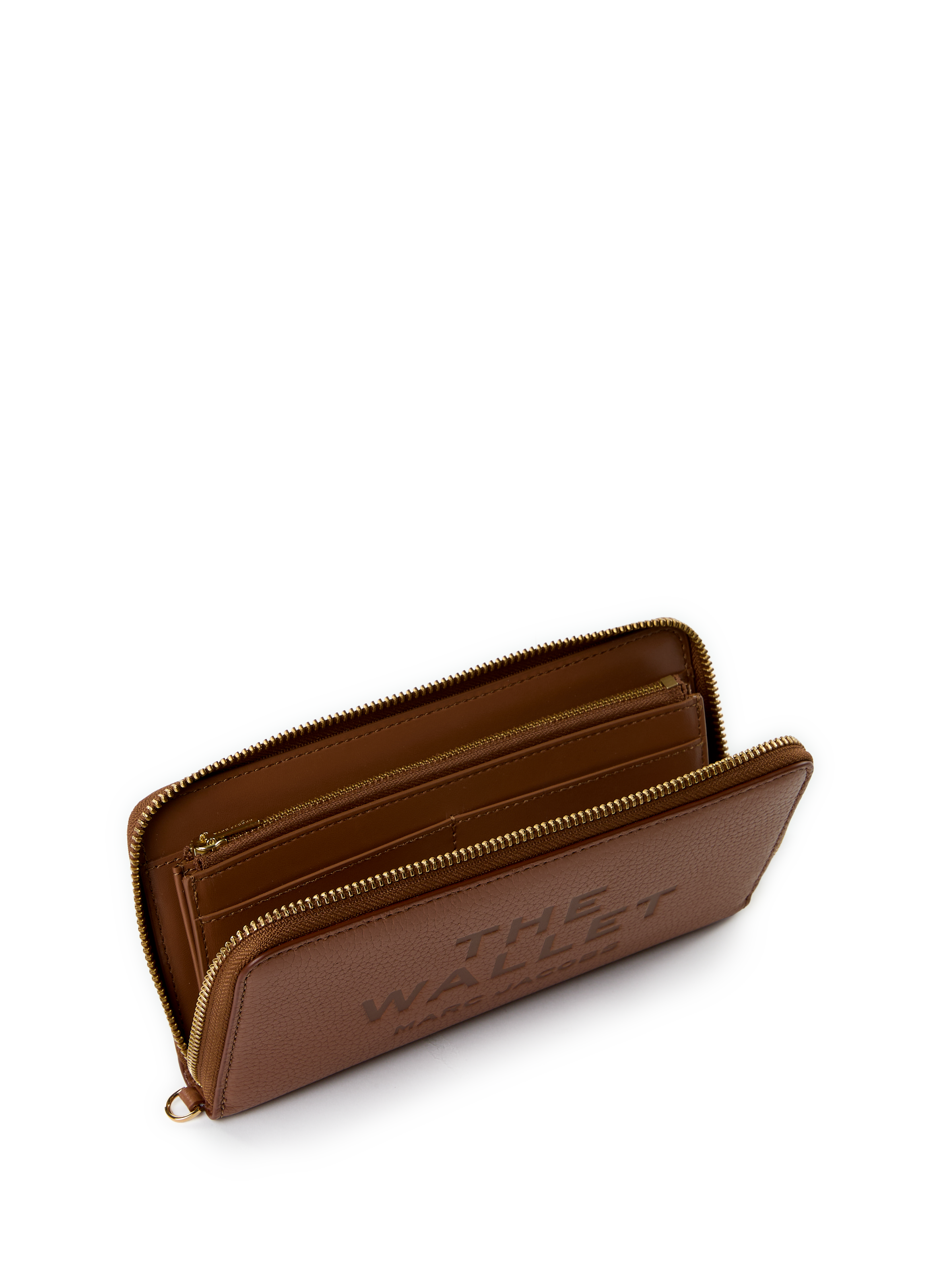 Le portefeuille continental en cuir MARC JACOBS Marron