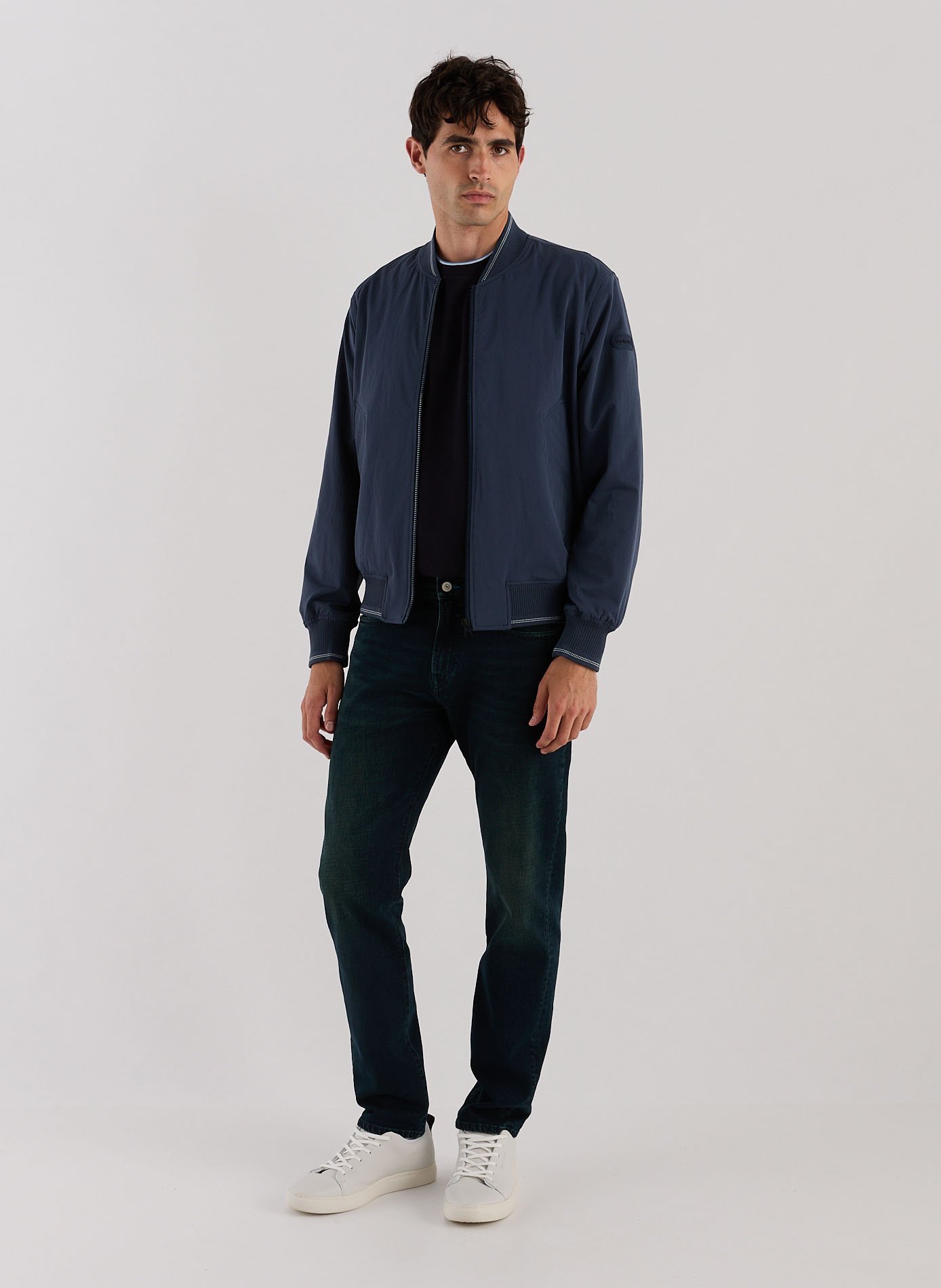 Blouson droit à col montant PAUL SMITH Gris