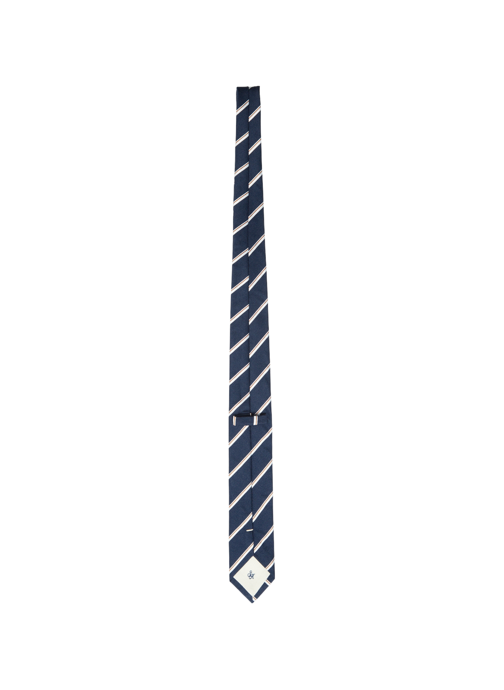 Striped tie SELECTED Blue