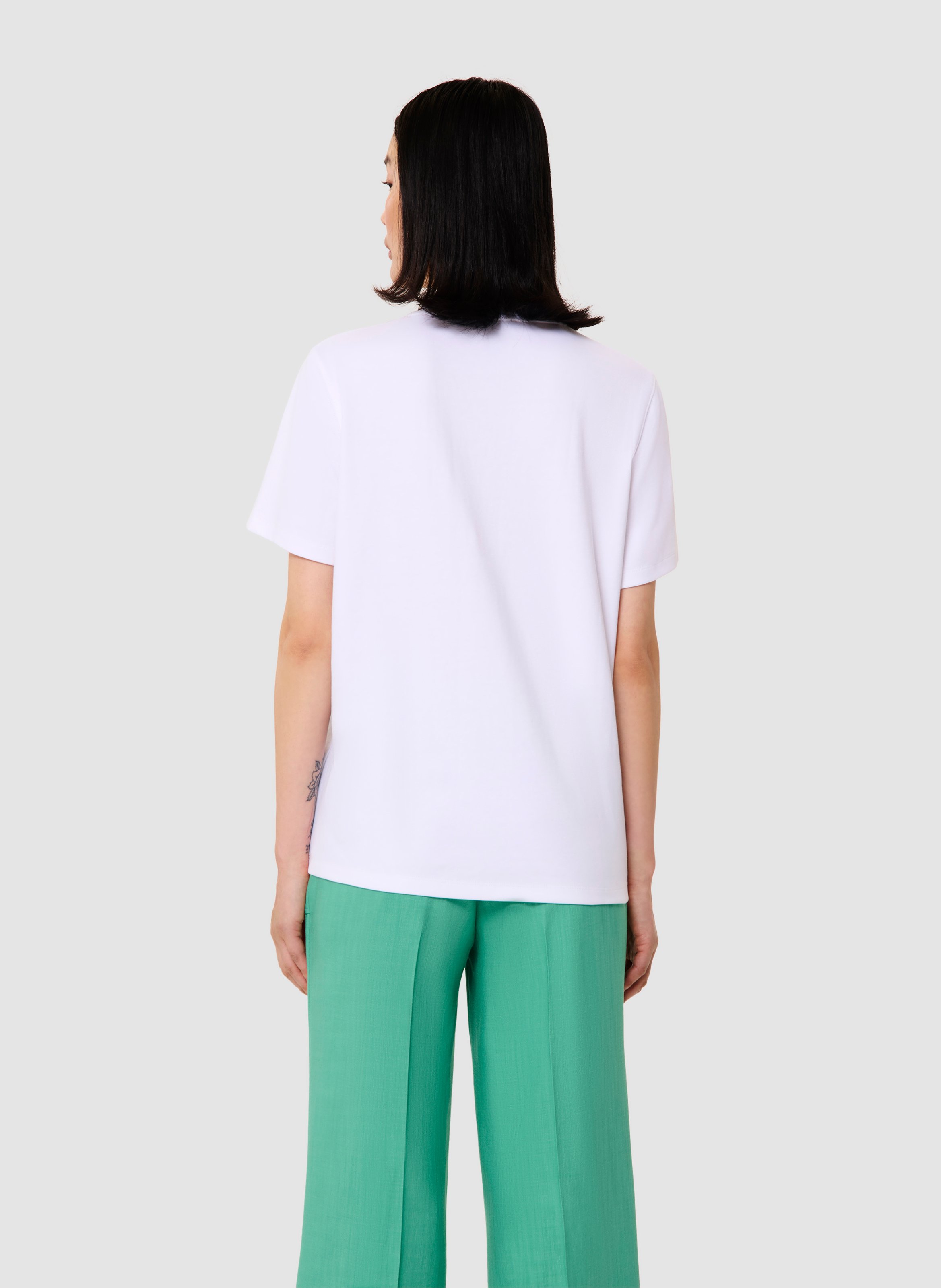 T-shirt tara clover TARA JARMON Blanc