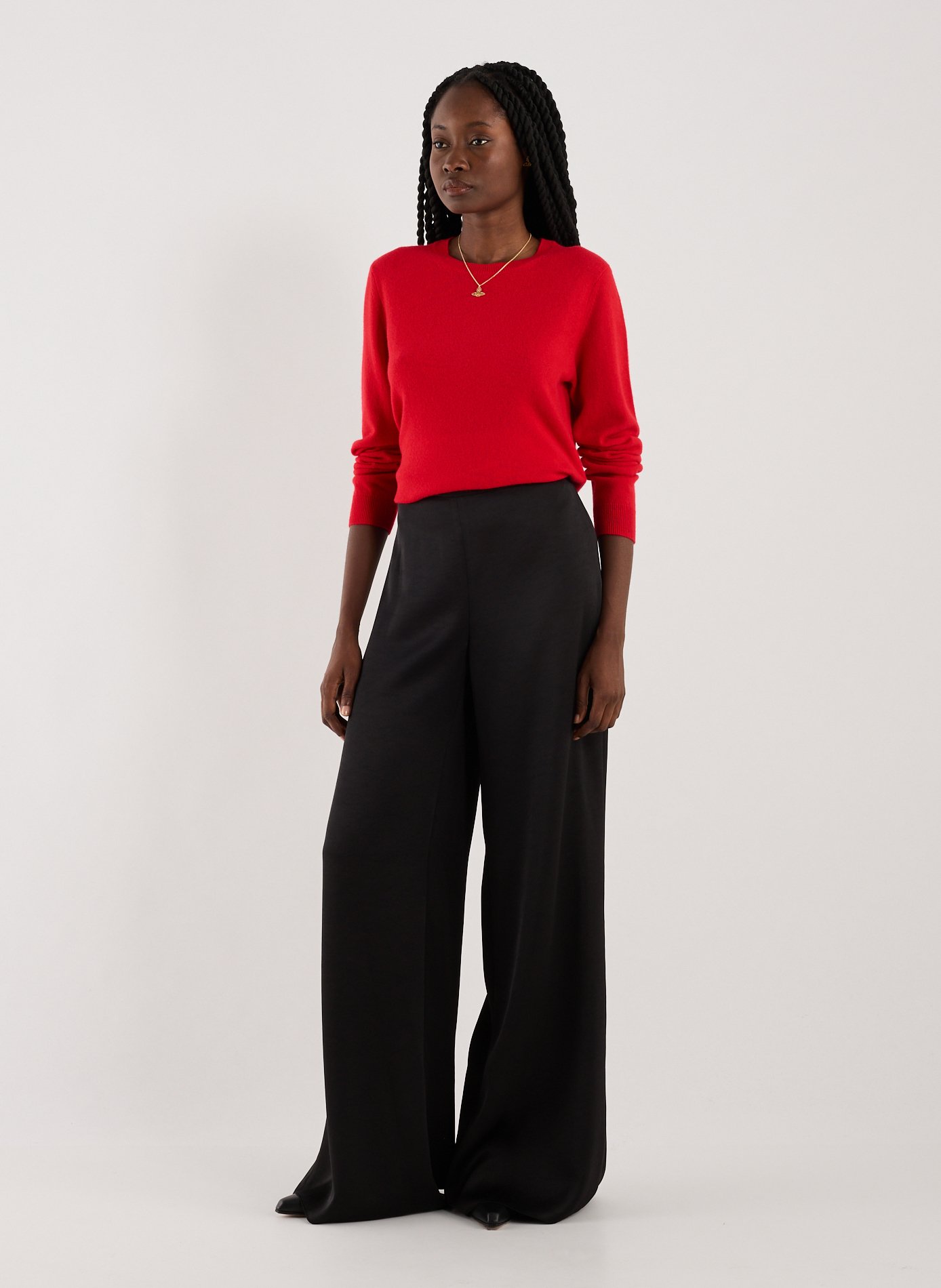 Pull en cachemire  AU PRINTEMPS PARIS Rouge