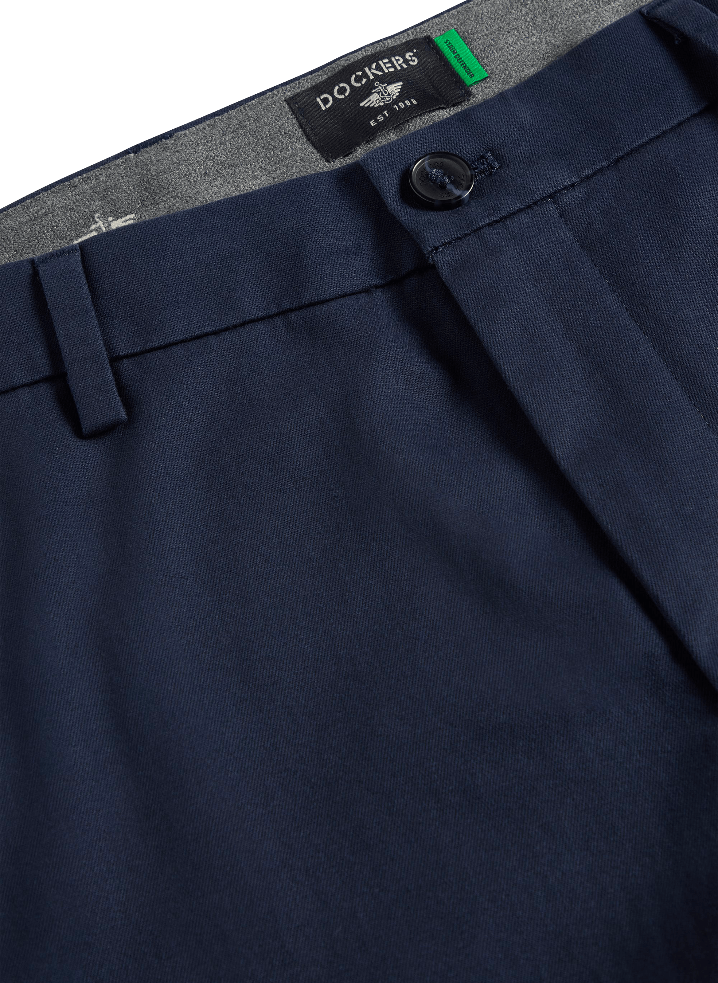 Plain cotton trousers DOCKERS Blue