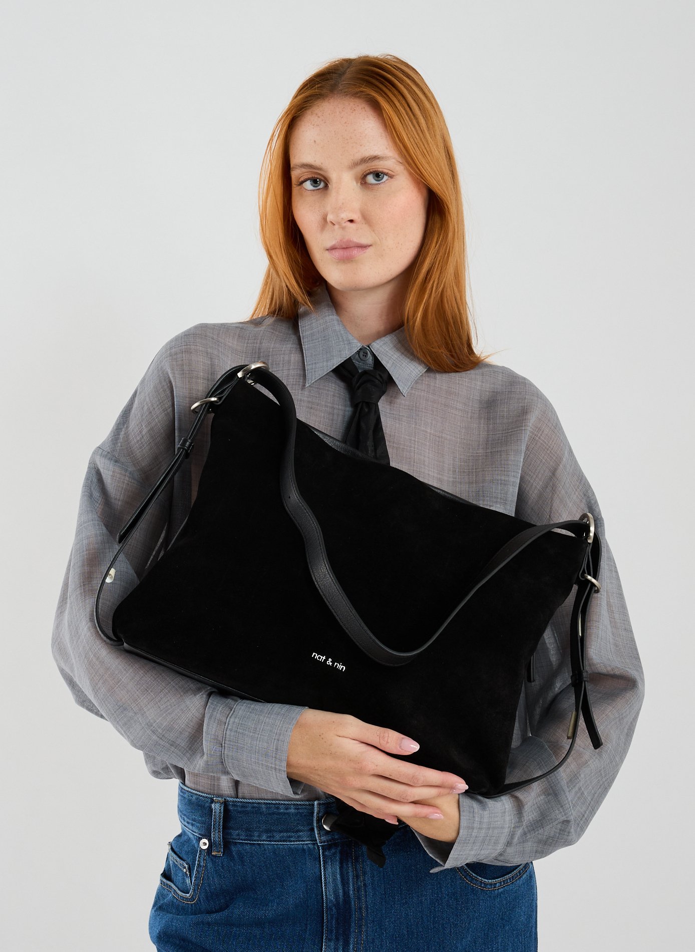 Sac en cuir NAT &amp; NIN Noir