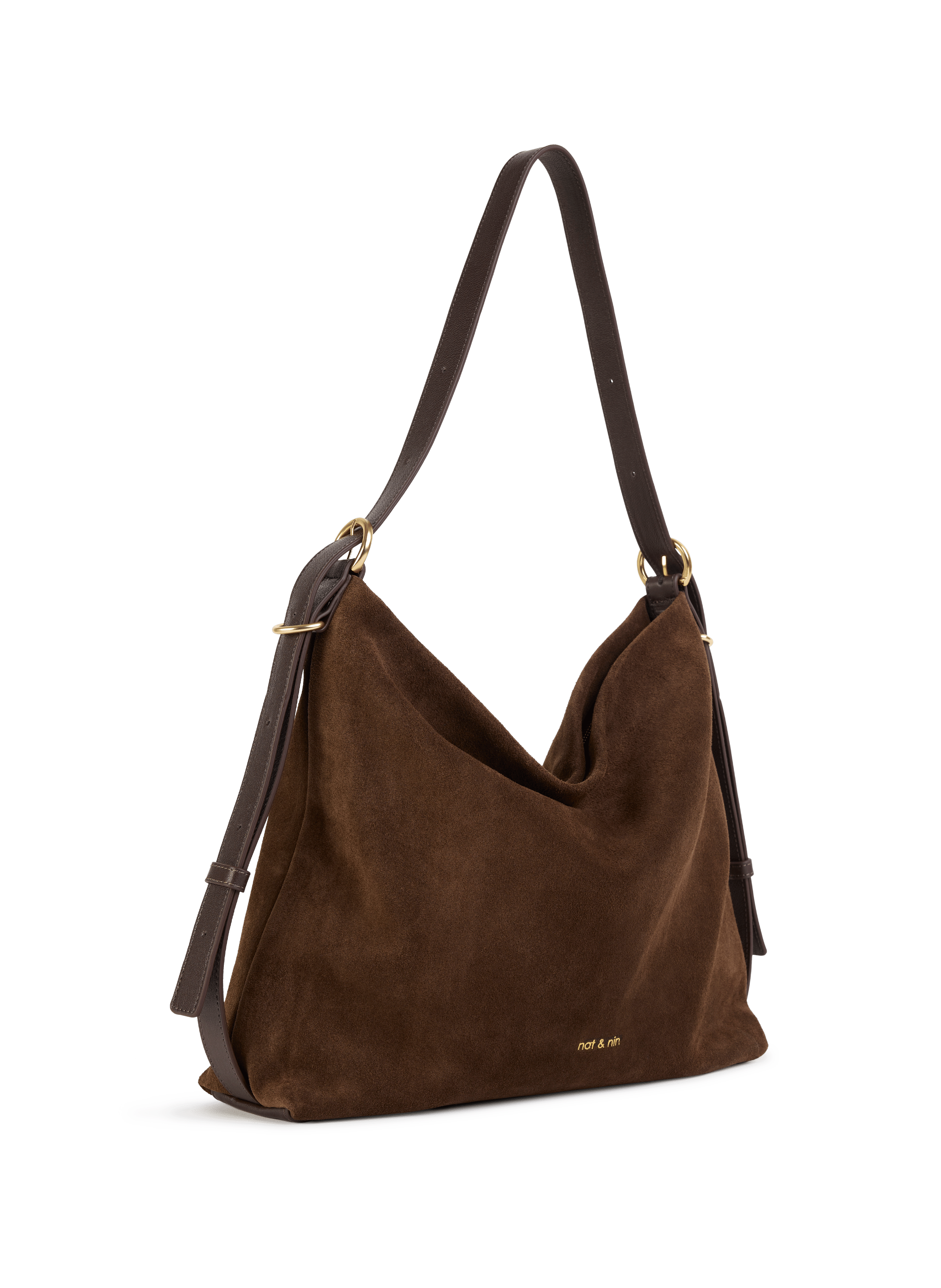 Calfskin leather Bag NAT &amp; NIN Brown