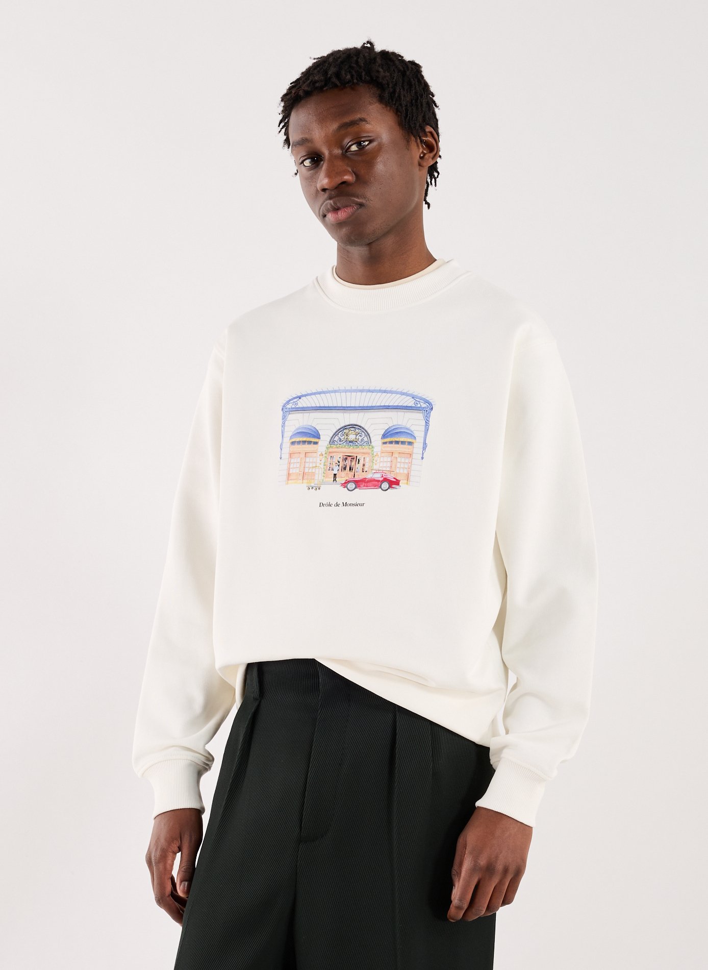 Sweatshirt Drôle Palace DROLE DE MONSIEUR Beige