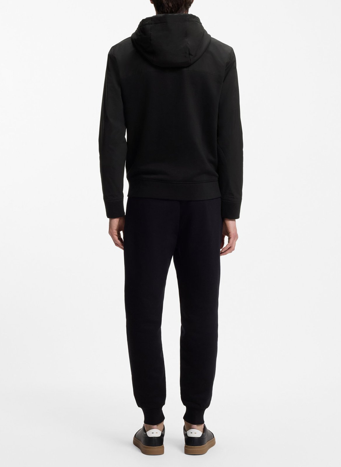 Sweatshirt col rond en coton BOSS Noir