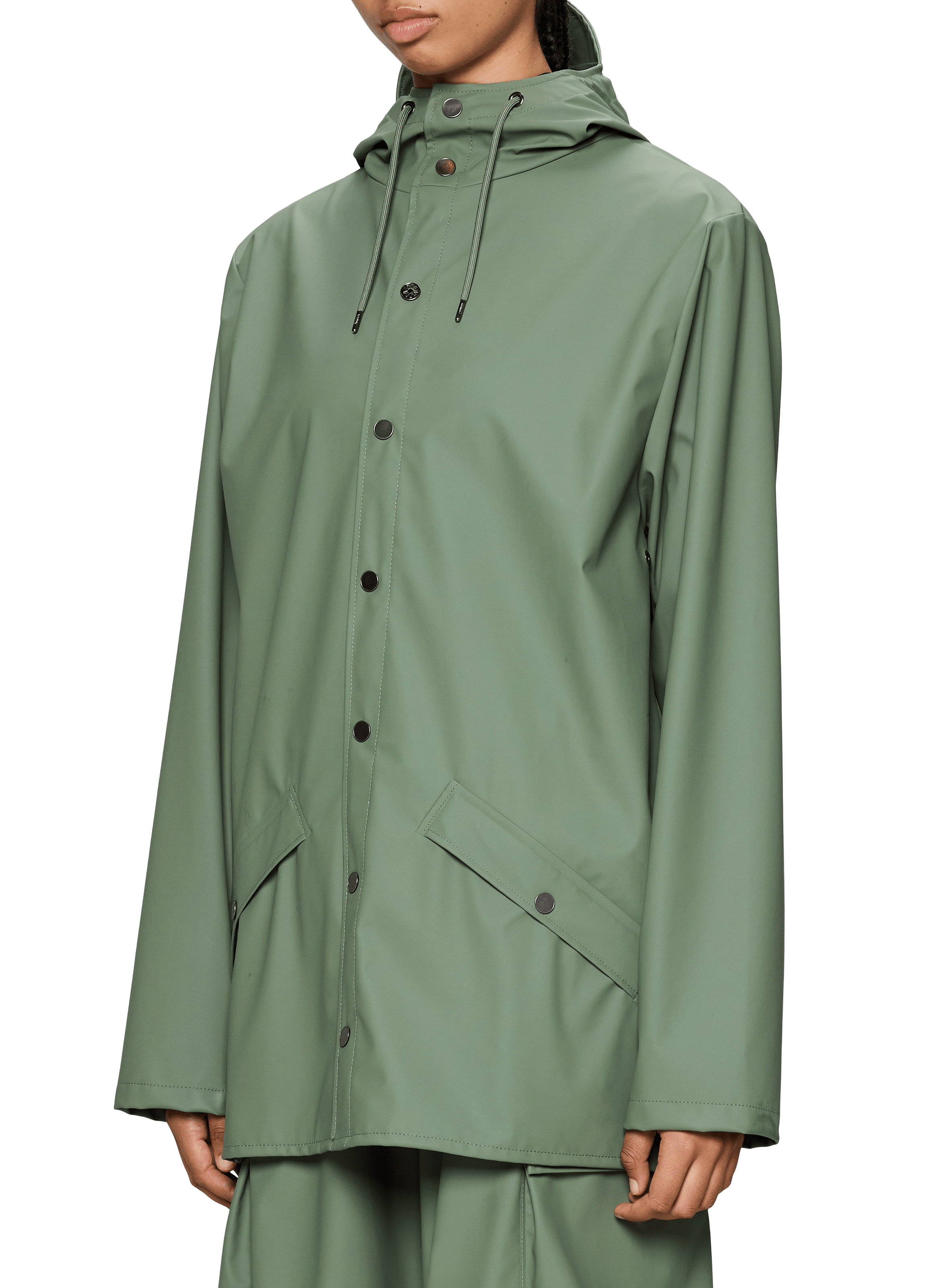 Long hooded raincoat RAINS Multicolour