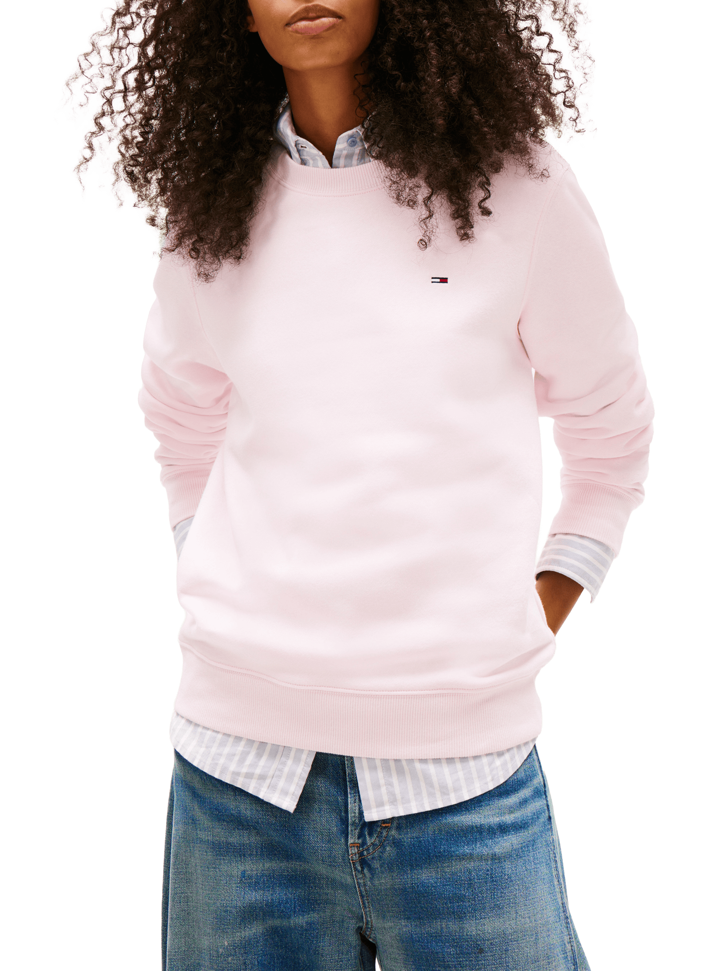 Cotton sweatshirt TOMMY HILFIGER Pink