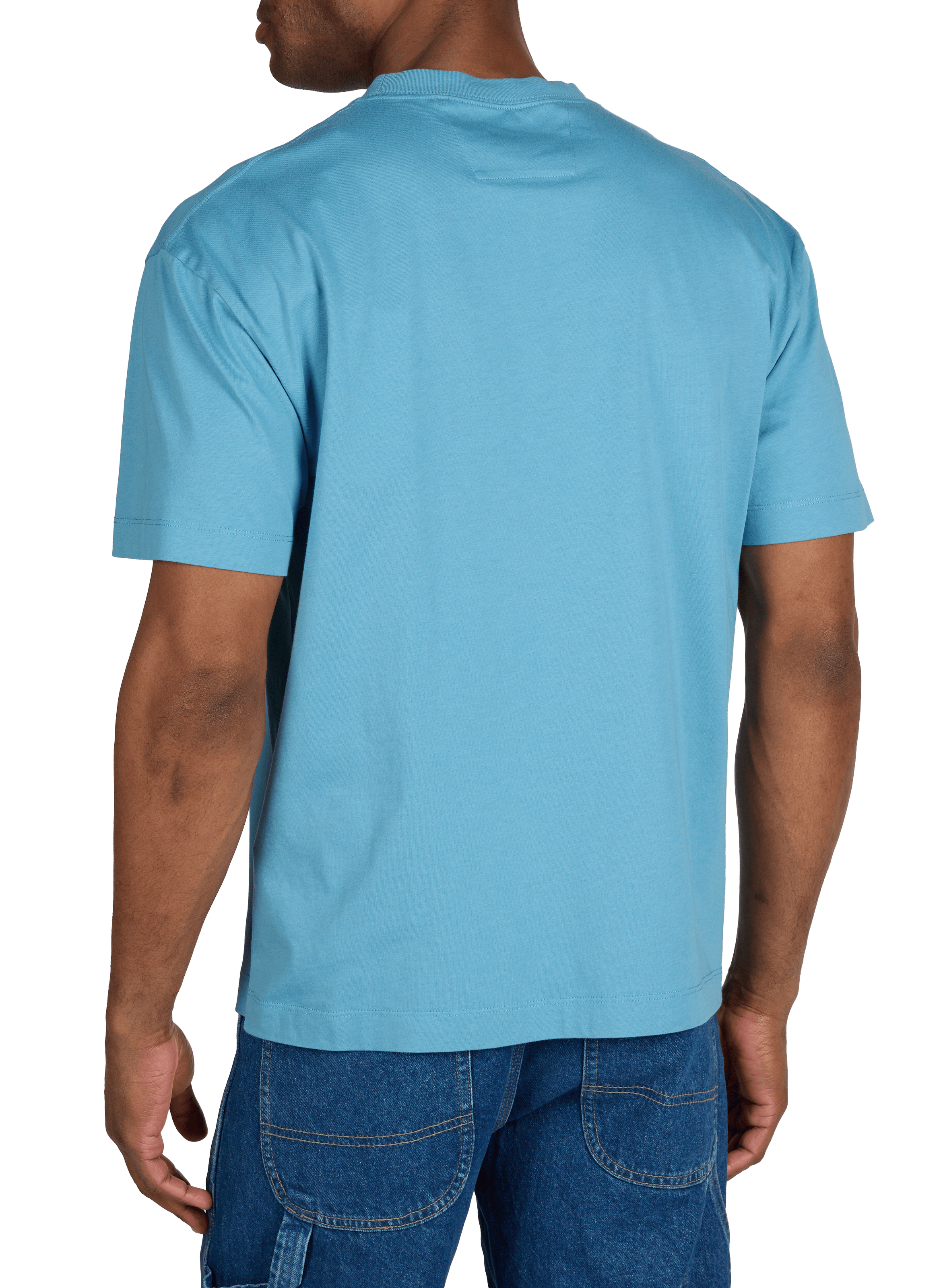 Classic Cotton T-Shirt CP COMPANY Blue