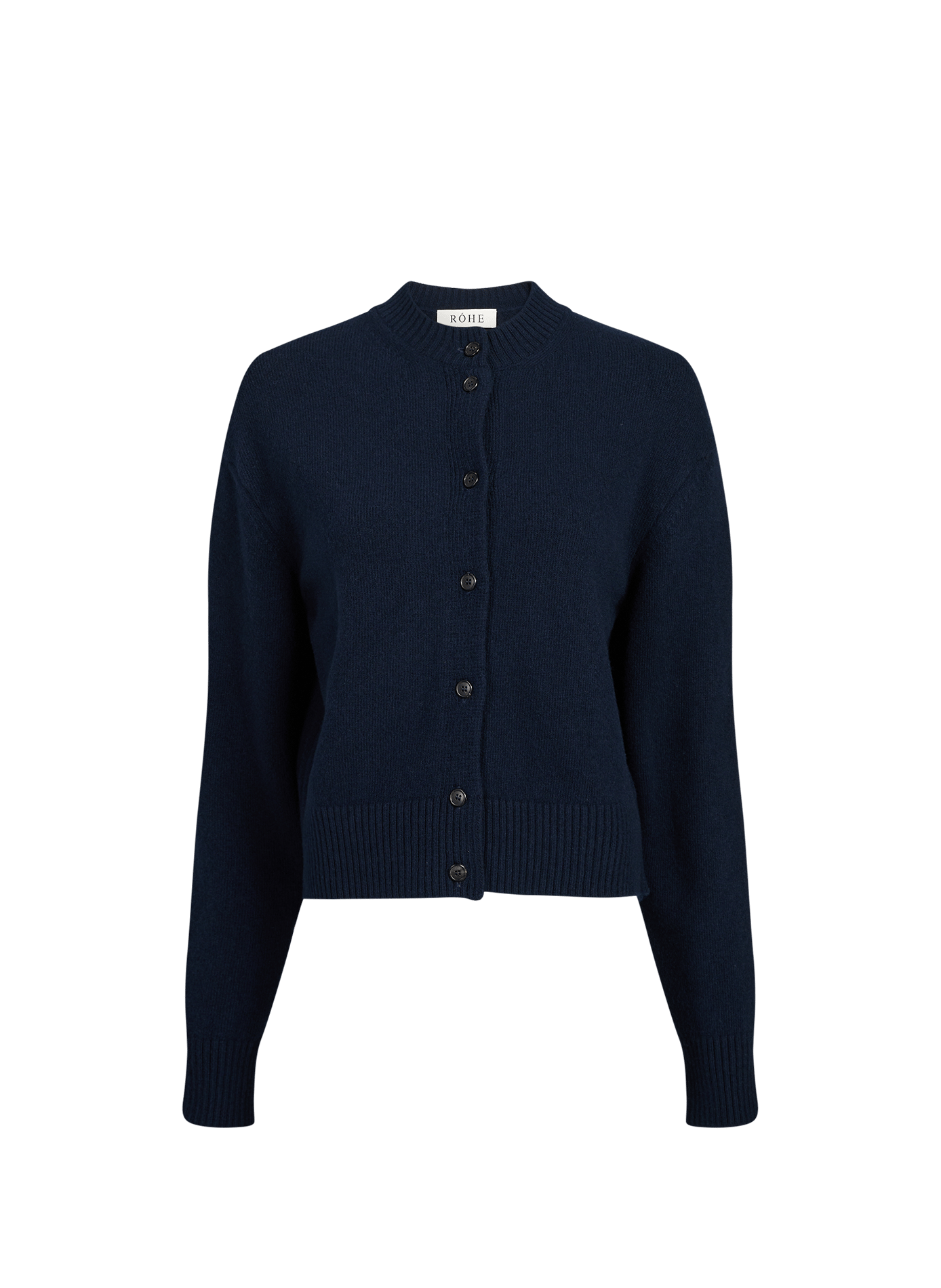 Wool cardigan ROHE FRAMES Blue