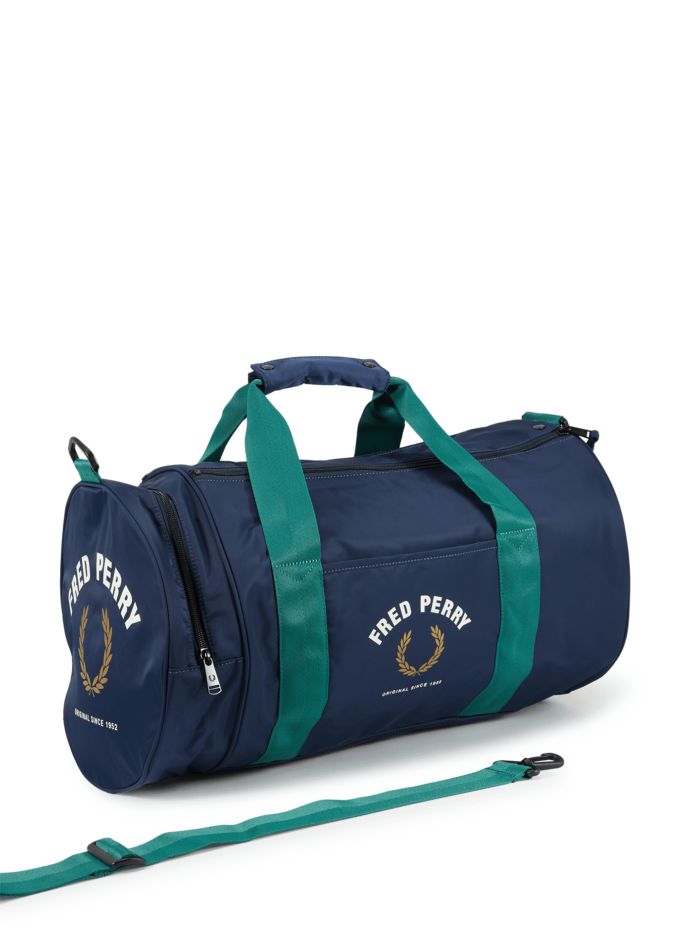Large logo sports bag FRED PERRY Green