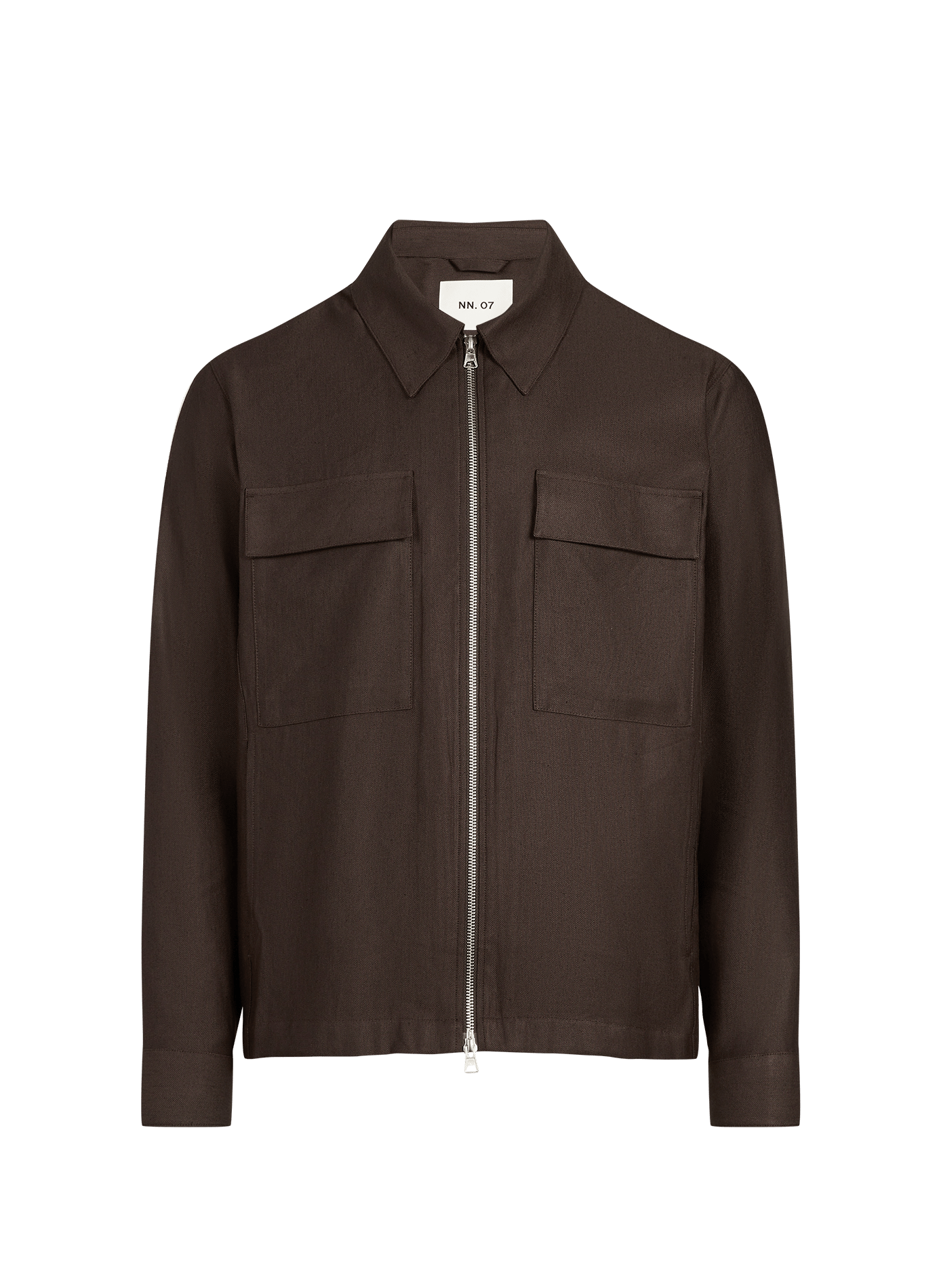 Zip jacket with classic collar NN.07 Brown