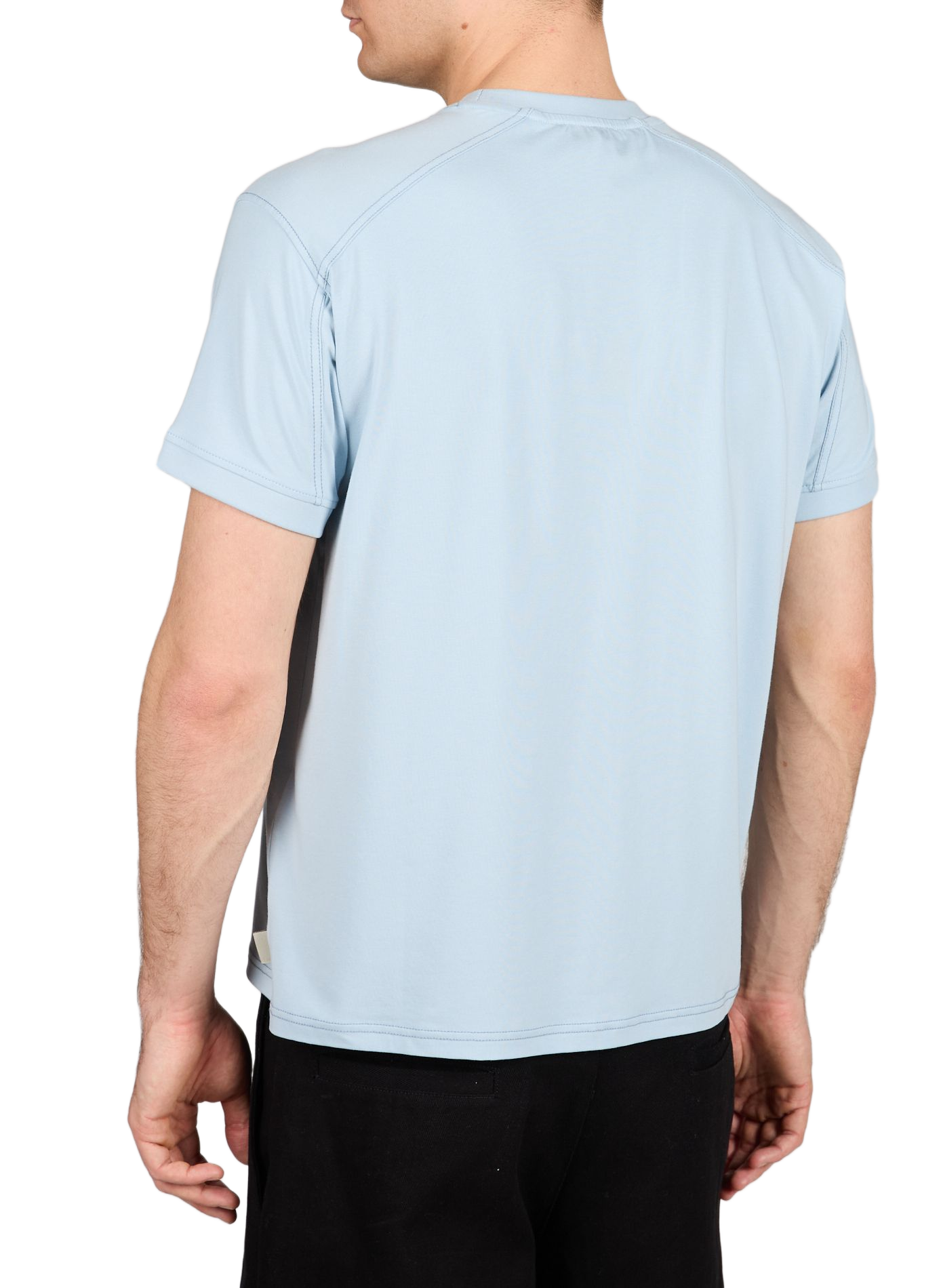 Checkered cotton blend Hayes T-shirt CARRER Blue