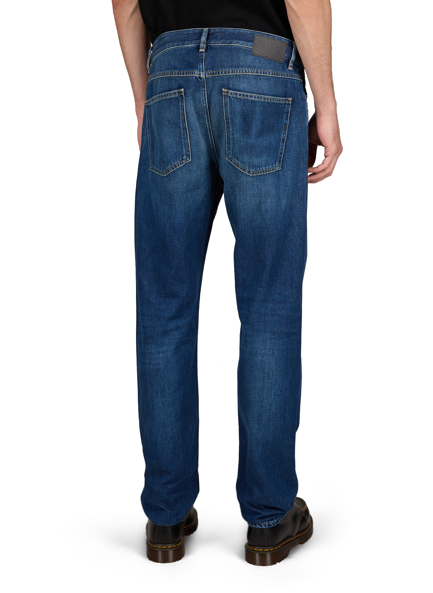 Straight-fit cotton jeans  CLOSED Blue