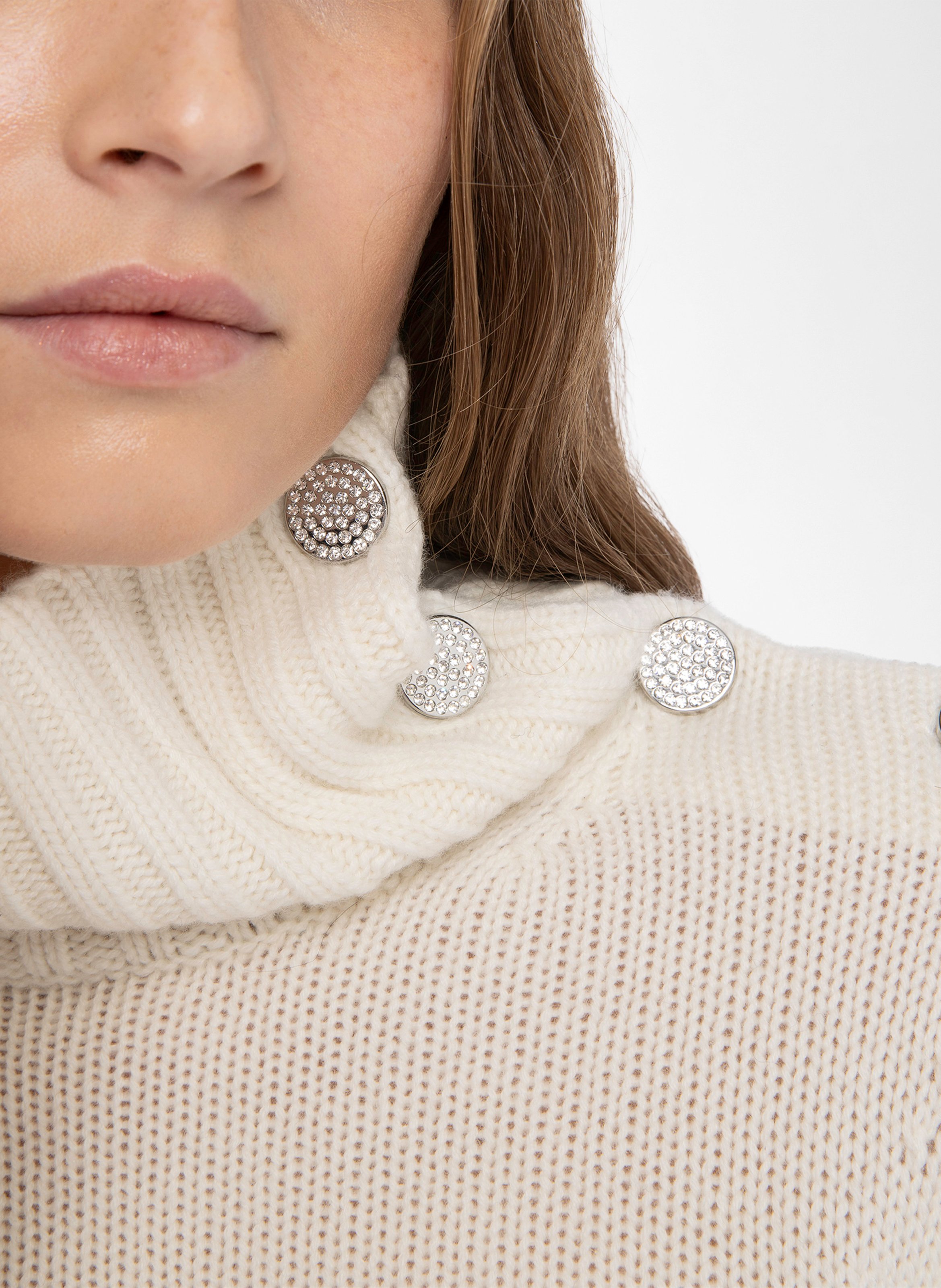 Pull col montant en cachemire nalma ZADIG&VOLTAIRE Beige