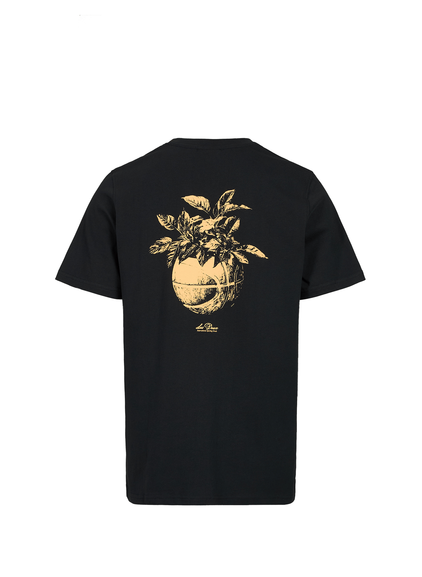 Short-sleeve cotton pullover LES DEUX Black