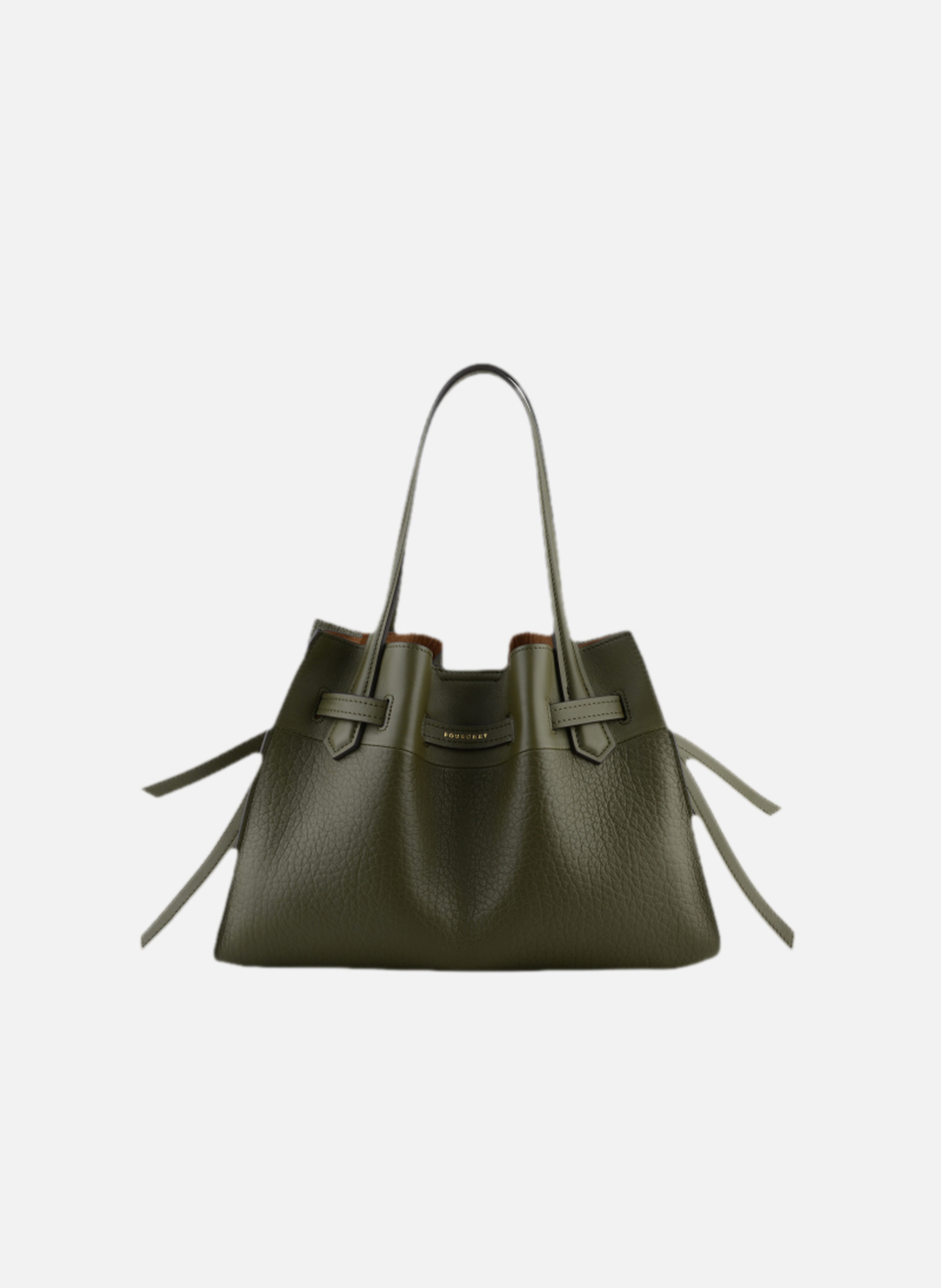 Blossom | sac à main pm en cuir de vachette POURCHET Kaki