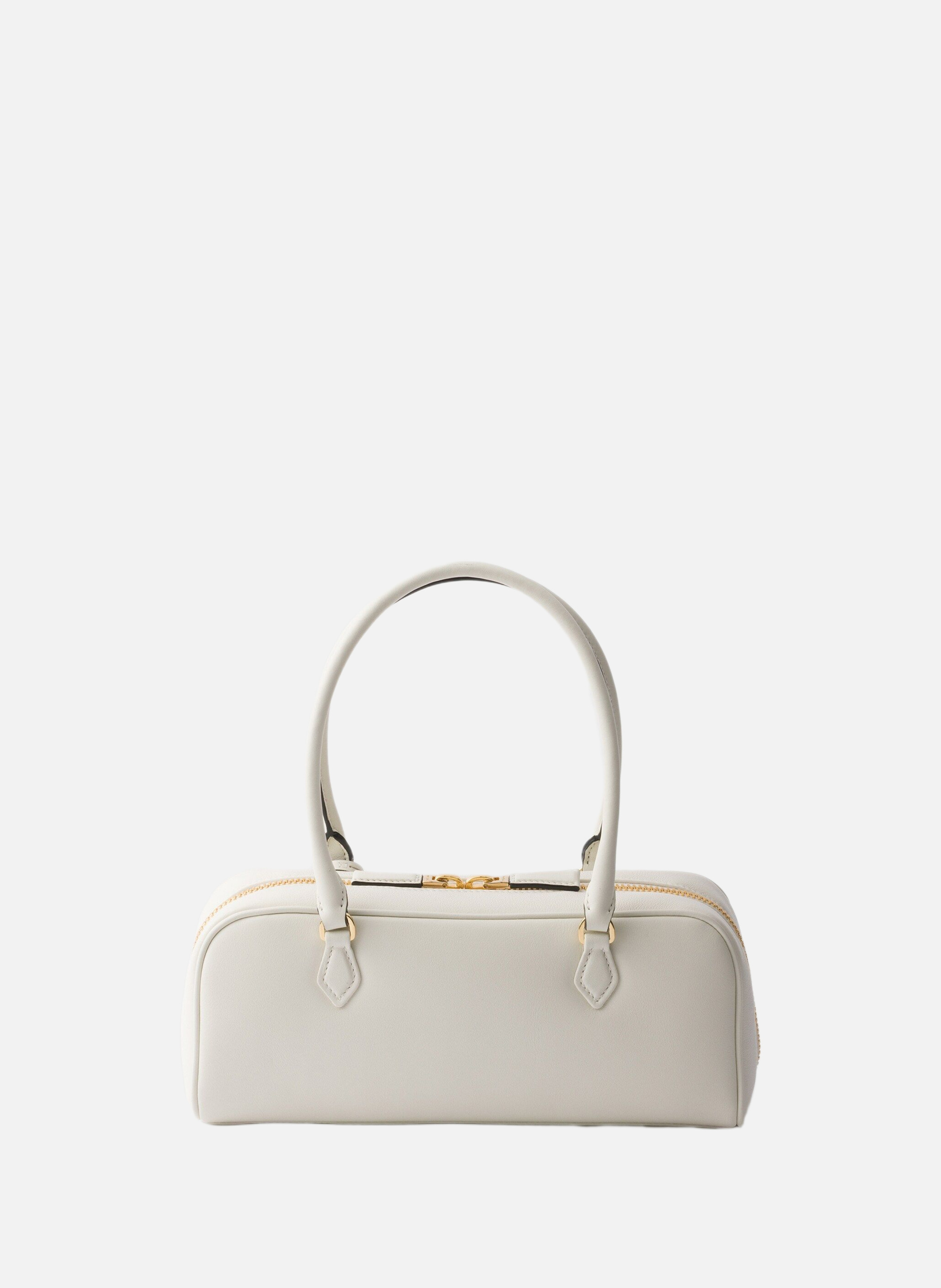 Sac à main en cuir PRADA Blanc