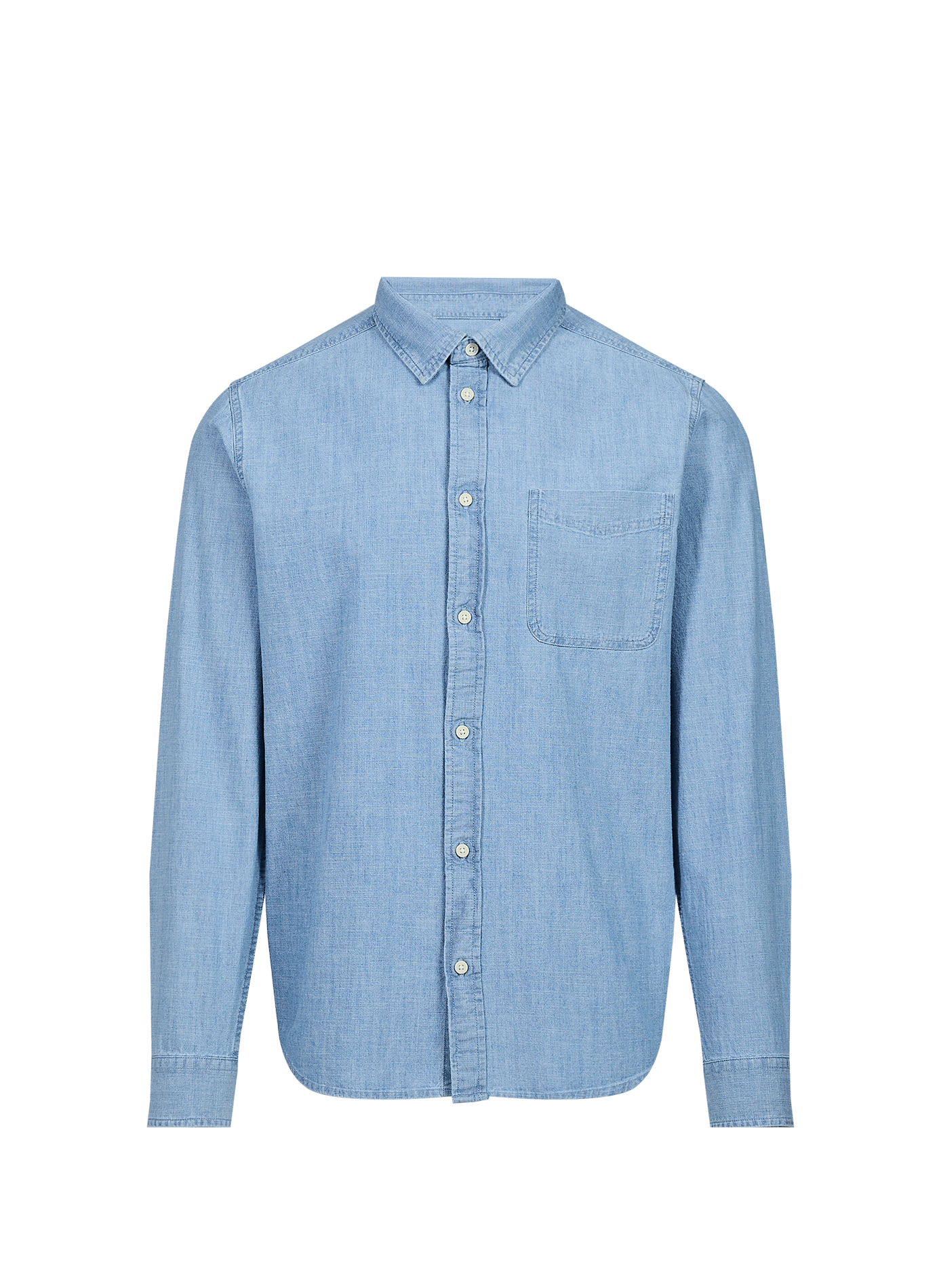 Chemise droite en coton LES DEUX Bleu