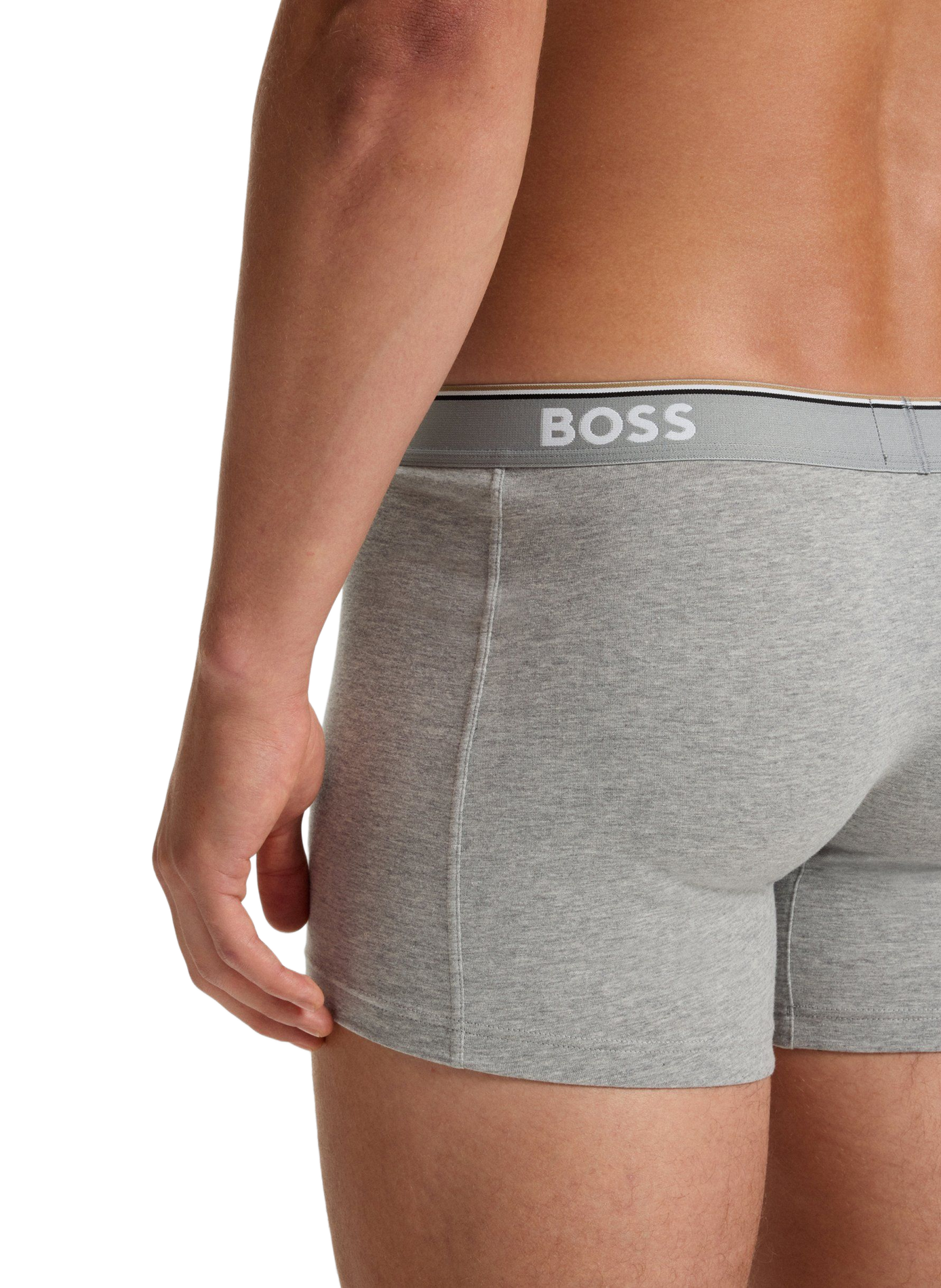 Lot de 3 boxers en coton mélangé HUGO BOSS Multicolore