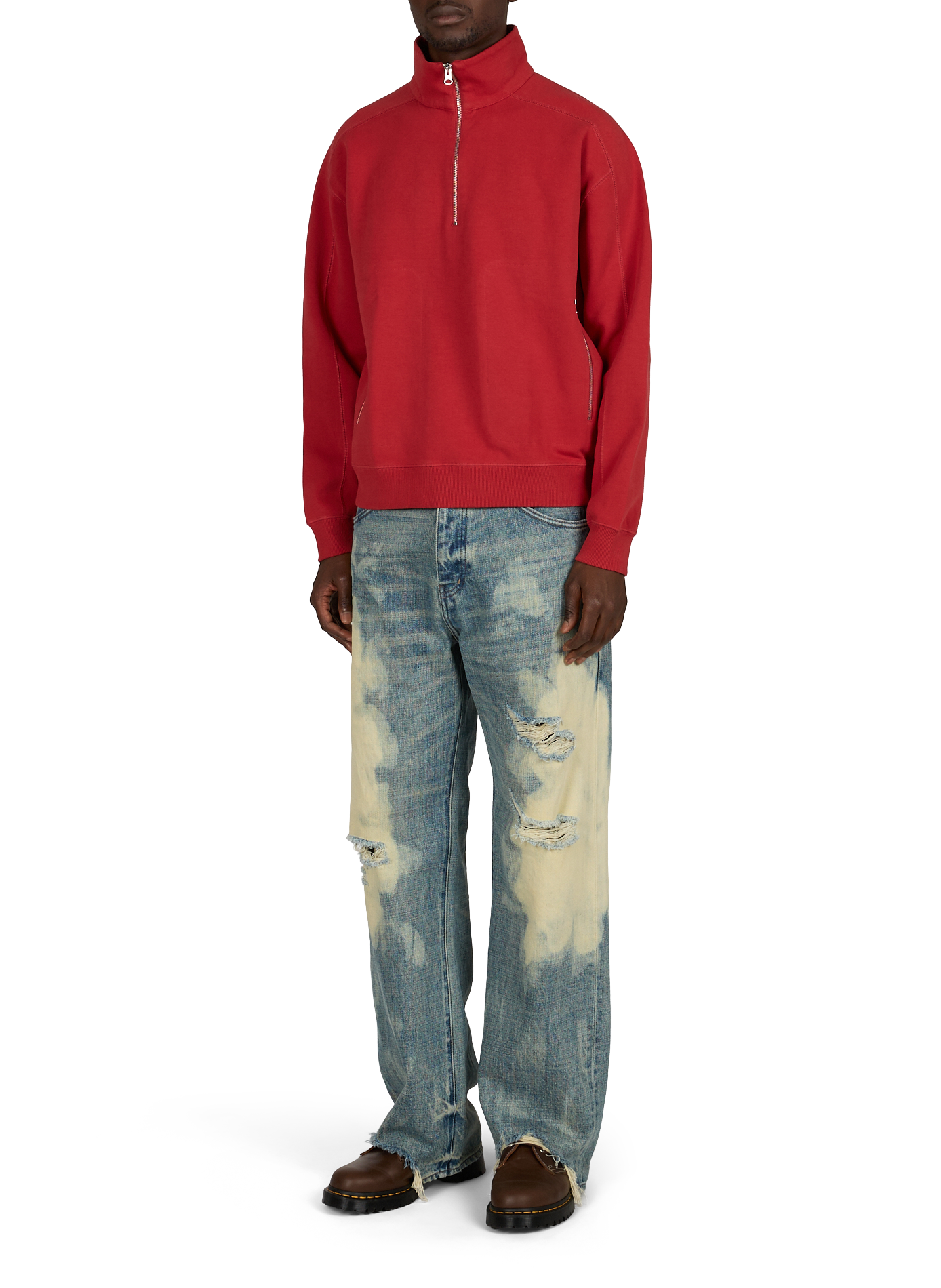 One Sun Pipo cotton sweatshirt THINKING MU Red
