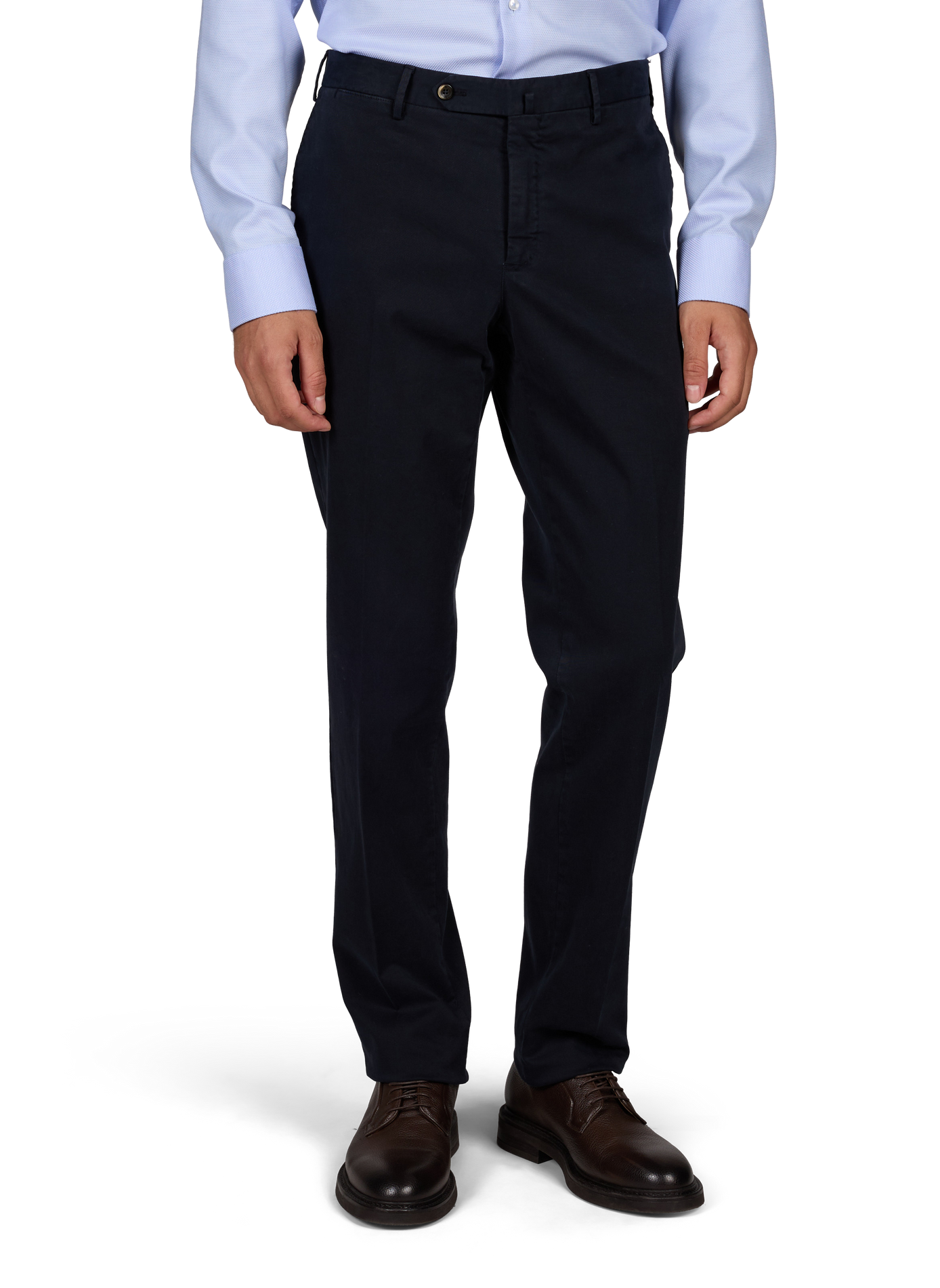 Slim-Fit Virgin Wool Trousers PT01 Blue