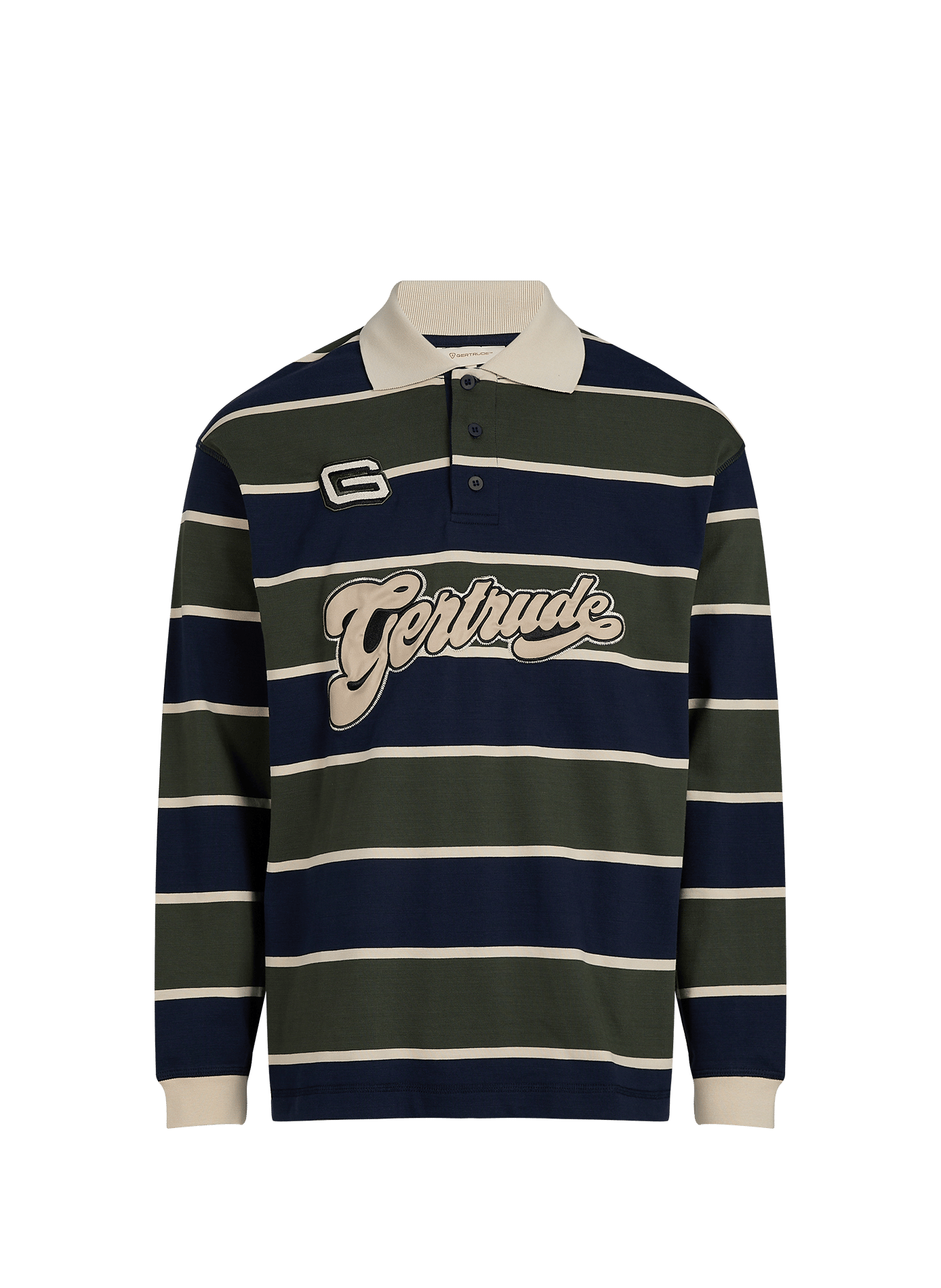 Straight cotton polo shirt GERTRUDE Green